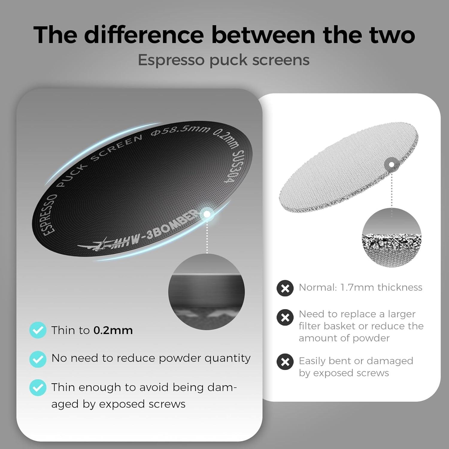 Filtro de Café Reutilizable MHW-3BOMBER 51mm Acero Inoxidable