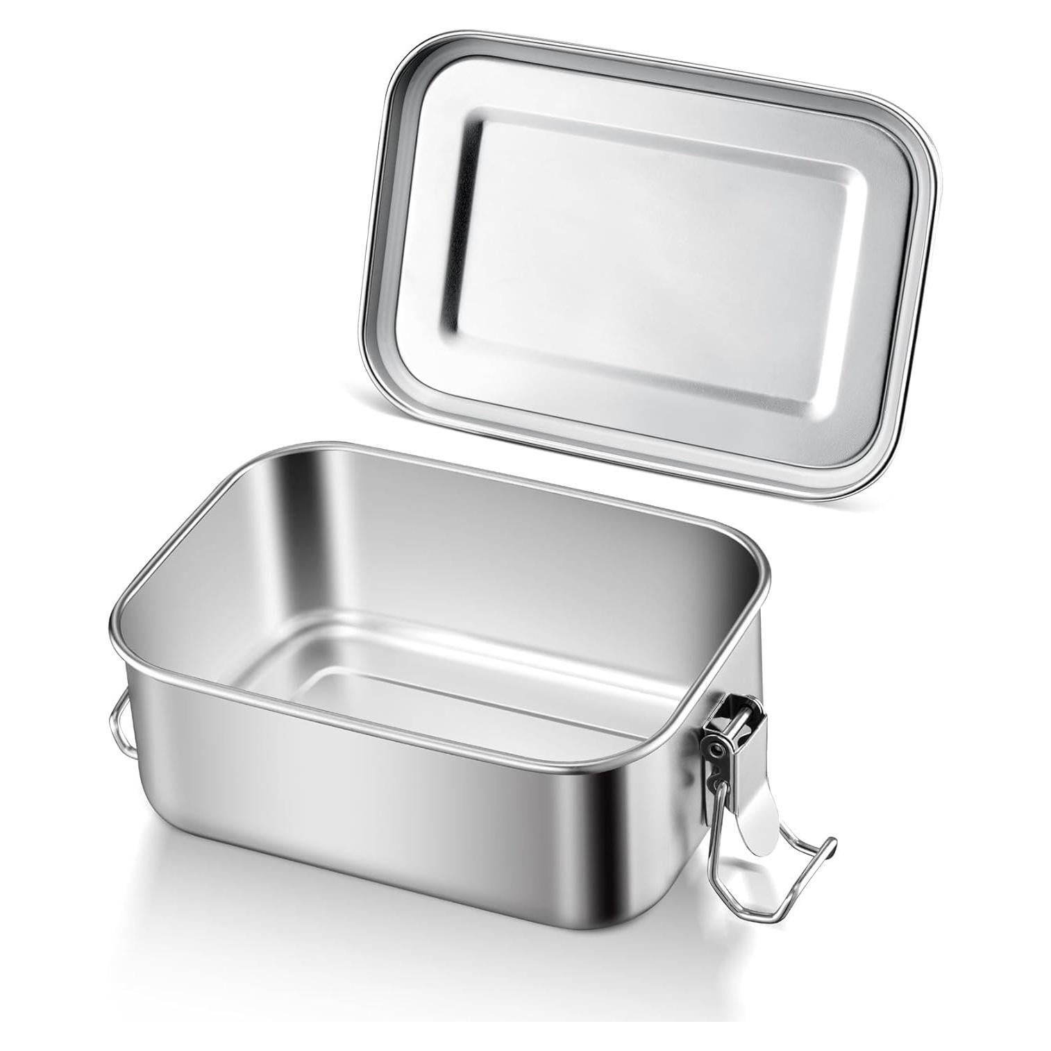 Caja Bento de Acero Inoxidable E-far 550ml a Prueba de Fugas