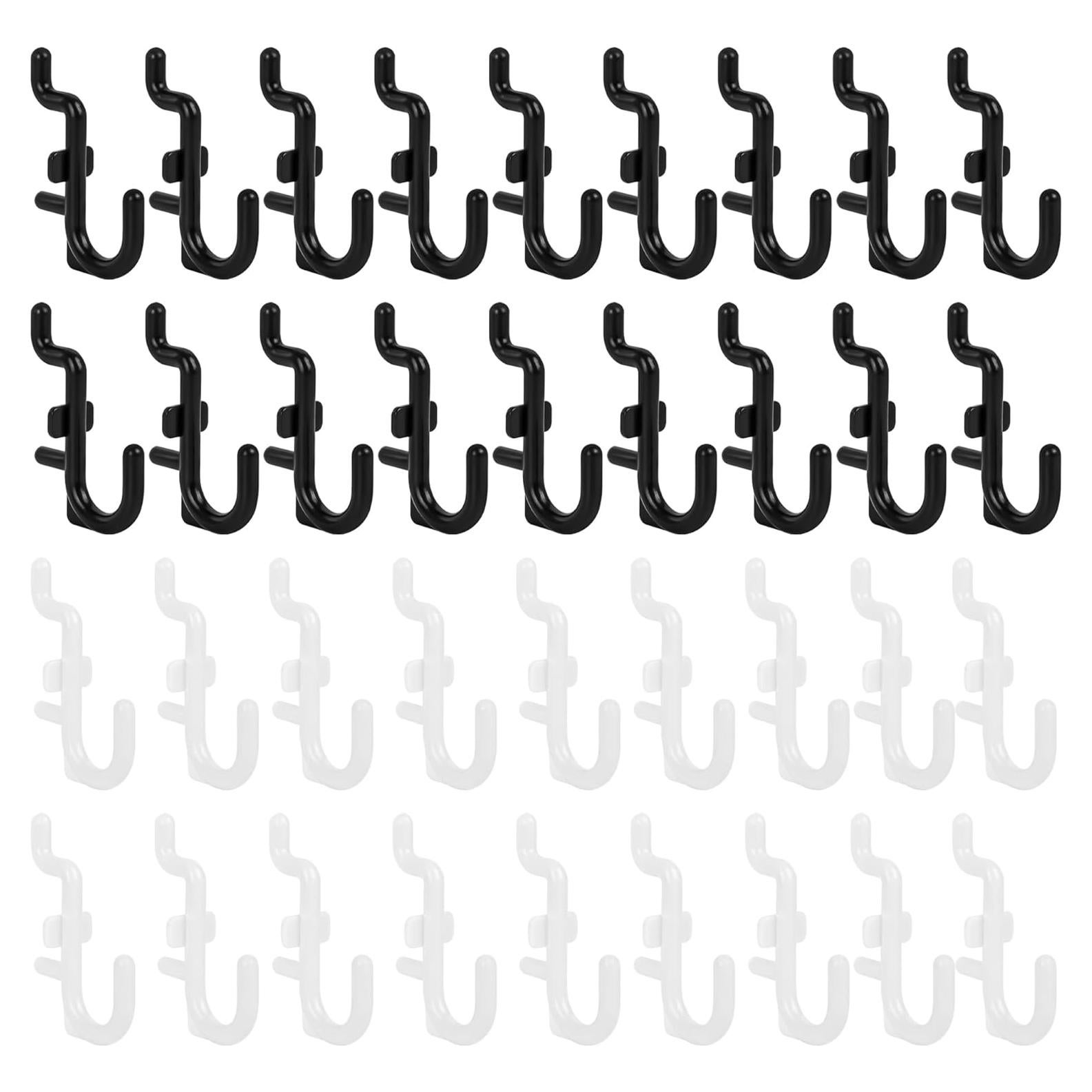 Ganchos de Plástico para Tablero Perforado Hogurity 100 Pcs