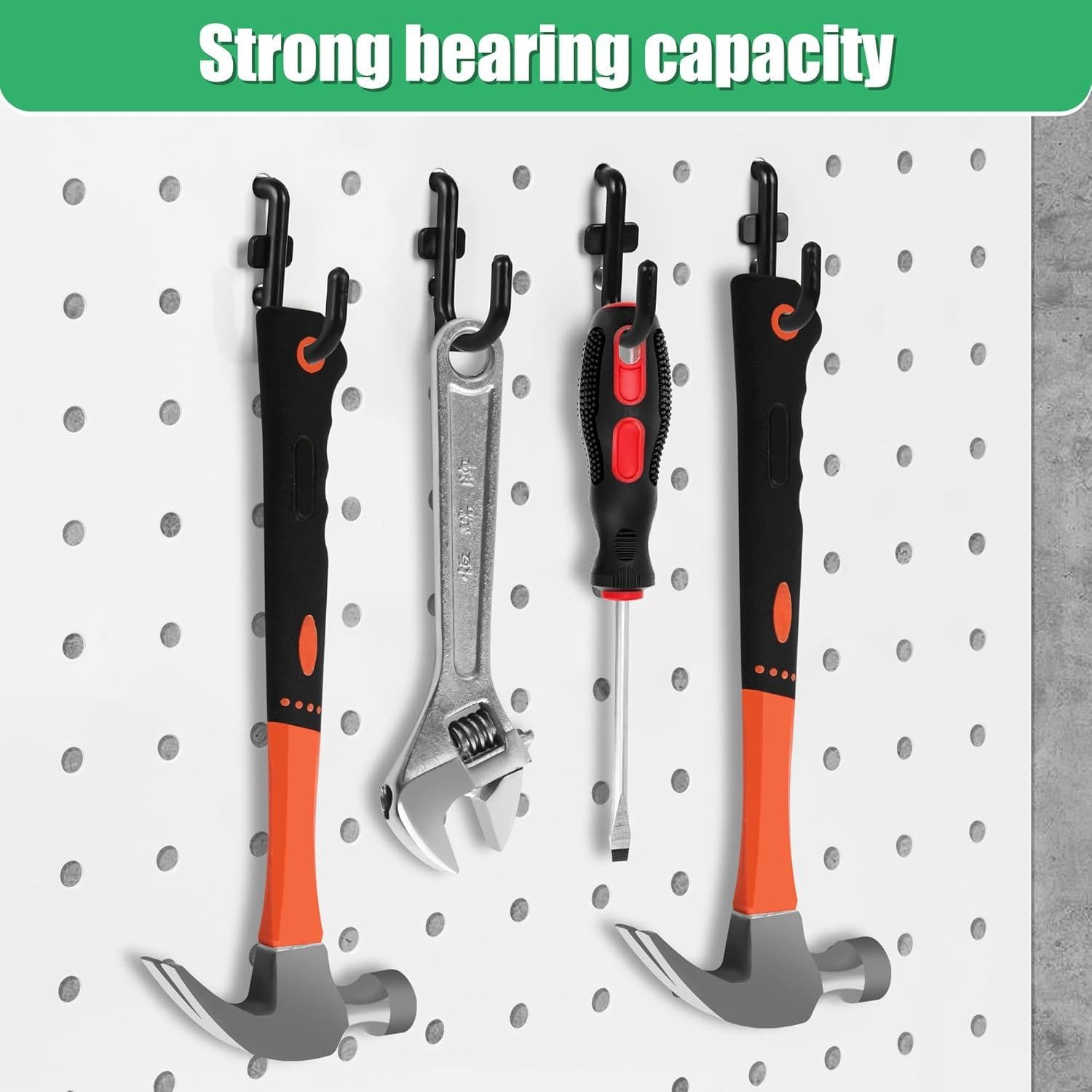 Ganchos de Plástico para Tablero Perforado Hogurity 100 Pcs