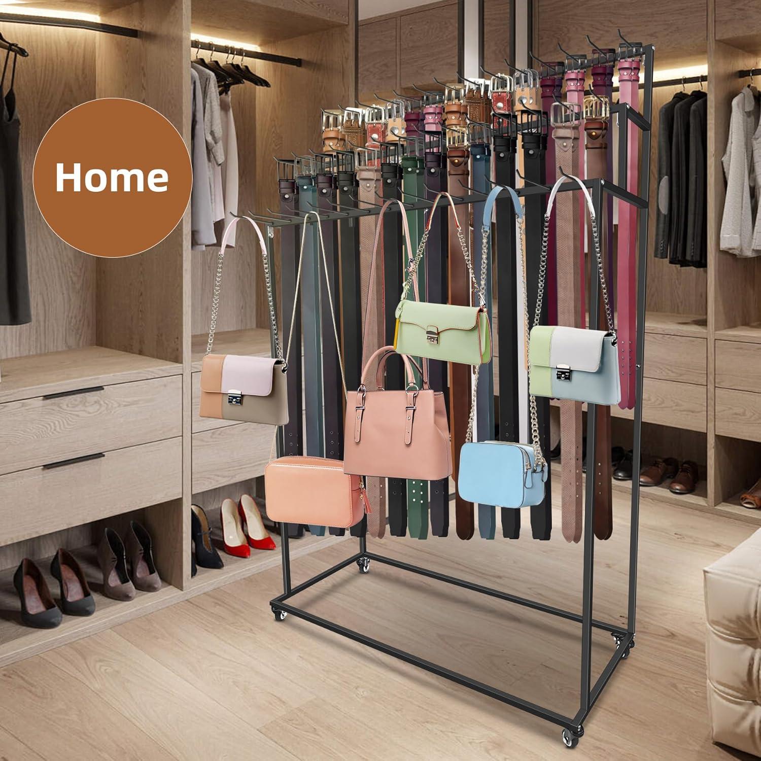 Organizador de Cinturones MikaYYeaga 3 Niveles 42 Ganchos Negro