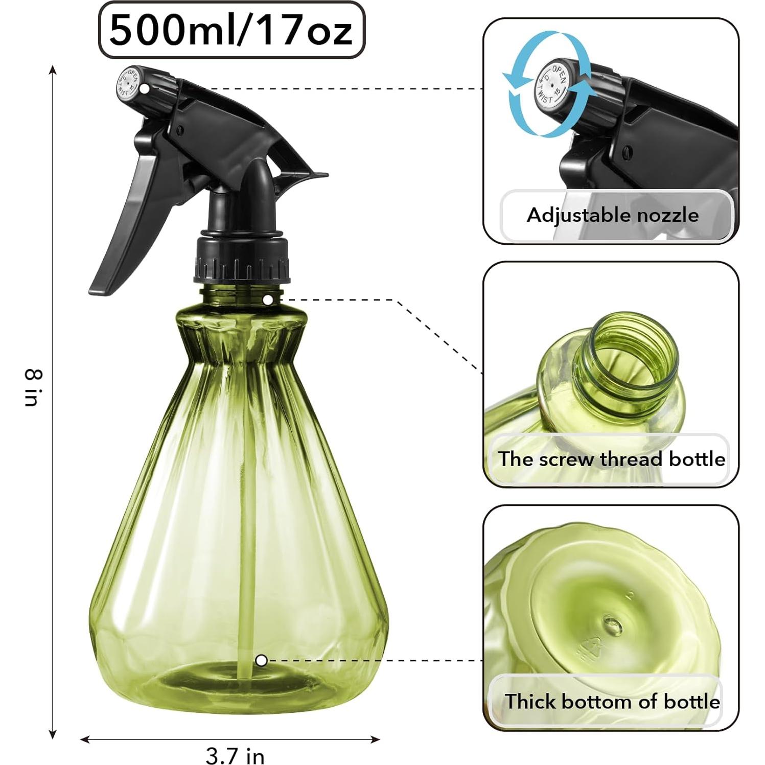 Botellas de Spray 500 ml Paeyaer - A Prueba de Fugas, 2 Pack