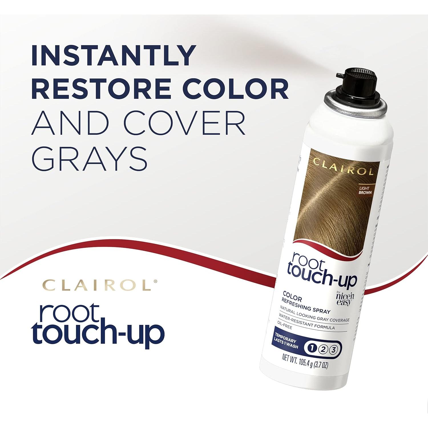 Spray Temporal Clairol Raíz Toque Rápido Marrón Claro 163g