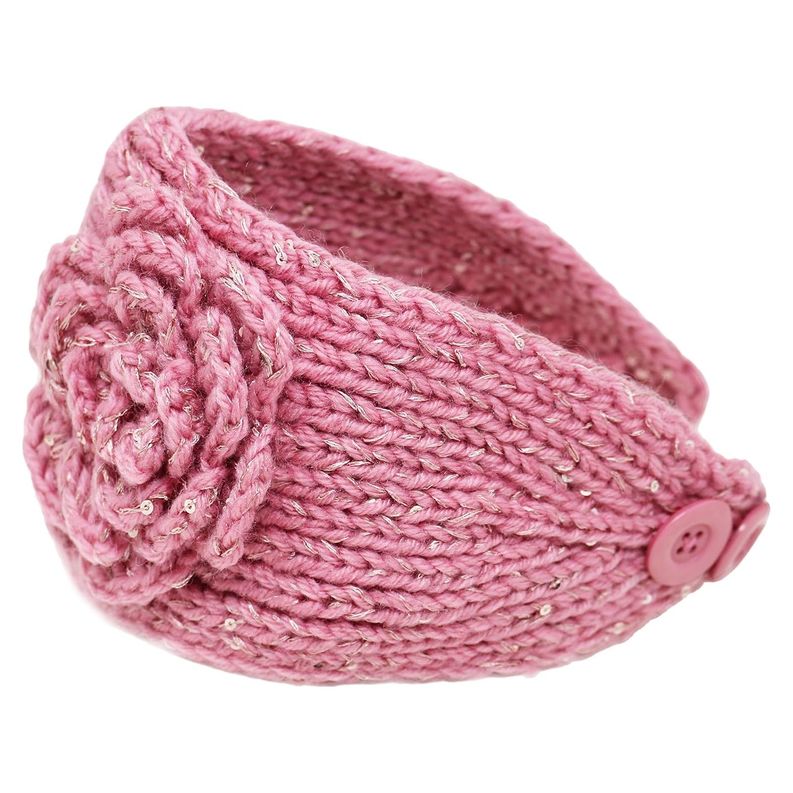 Diadema de Invierno KMystic Rosa Bebé Suave y Brillante