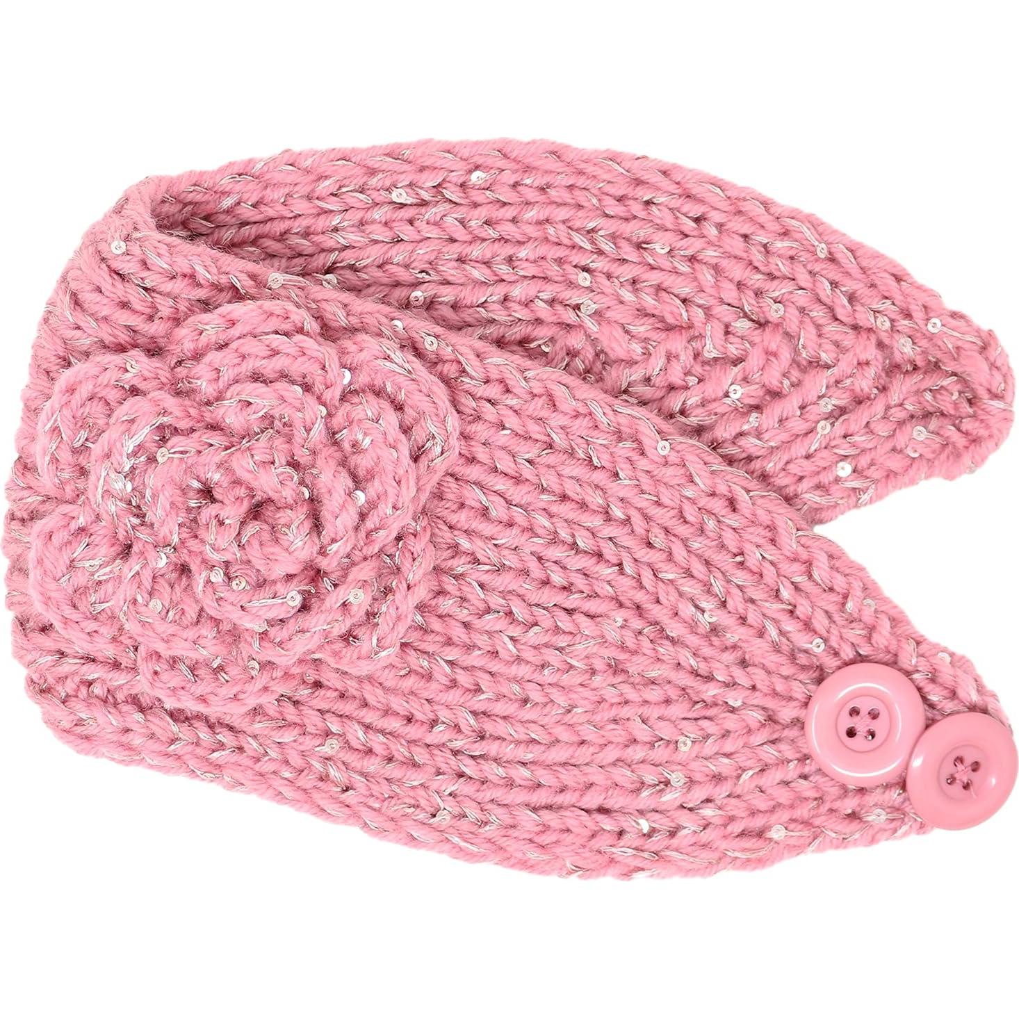 Diadema de Invierno KMystic Rosa Bebé Suave y Brillante