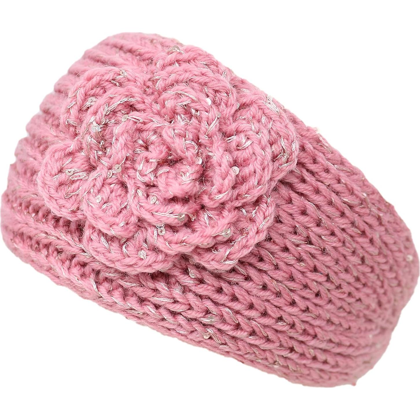 Diadema de Invierno KMystic Rosa Bebé Suave y Brillante