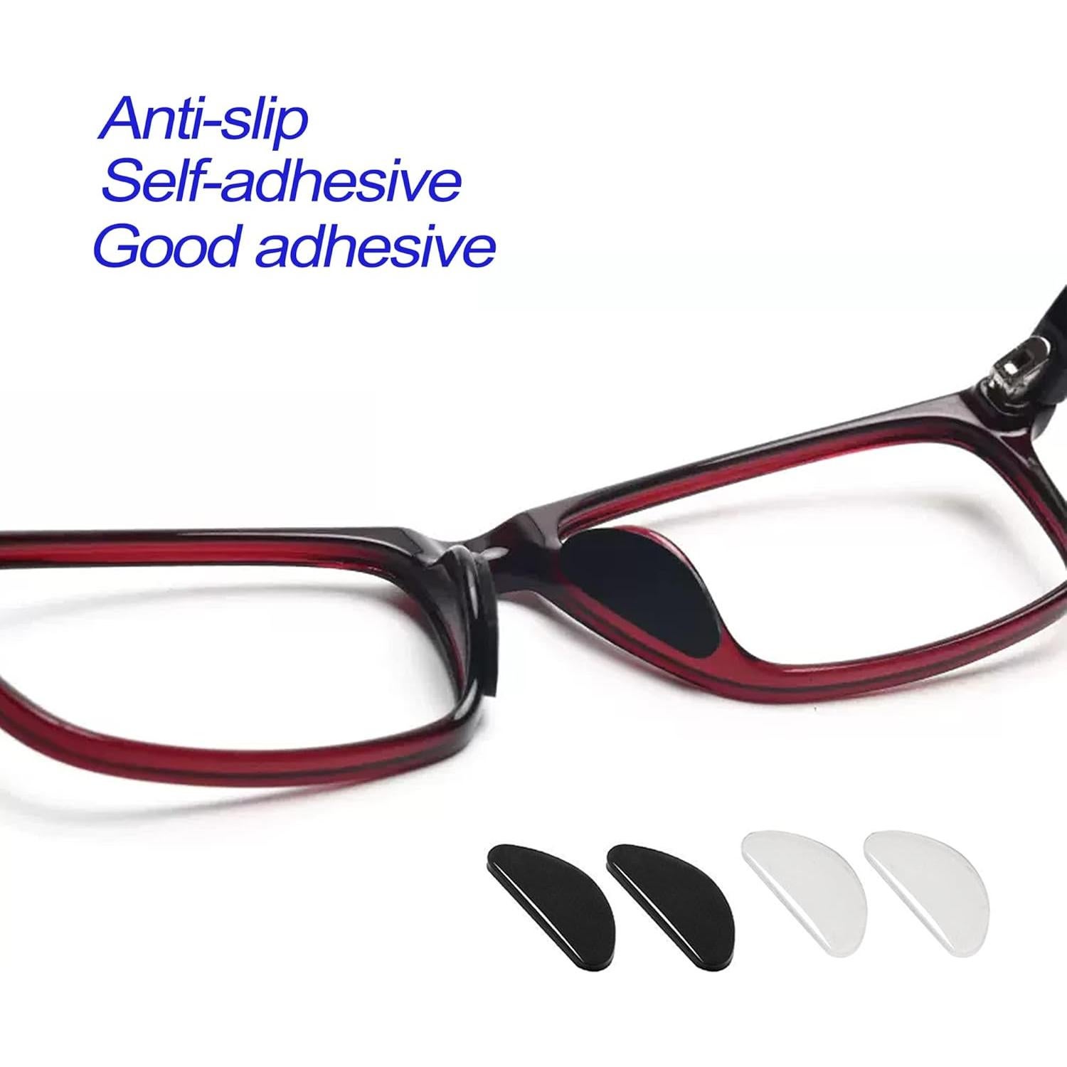 20 Pares Almohadillas de Silicona para Nariz de Gafas LVVFIT