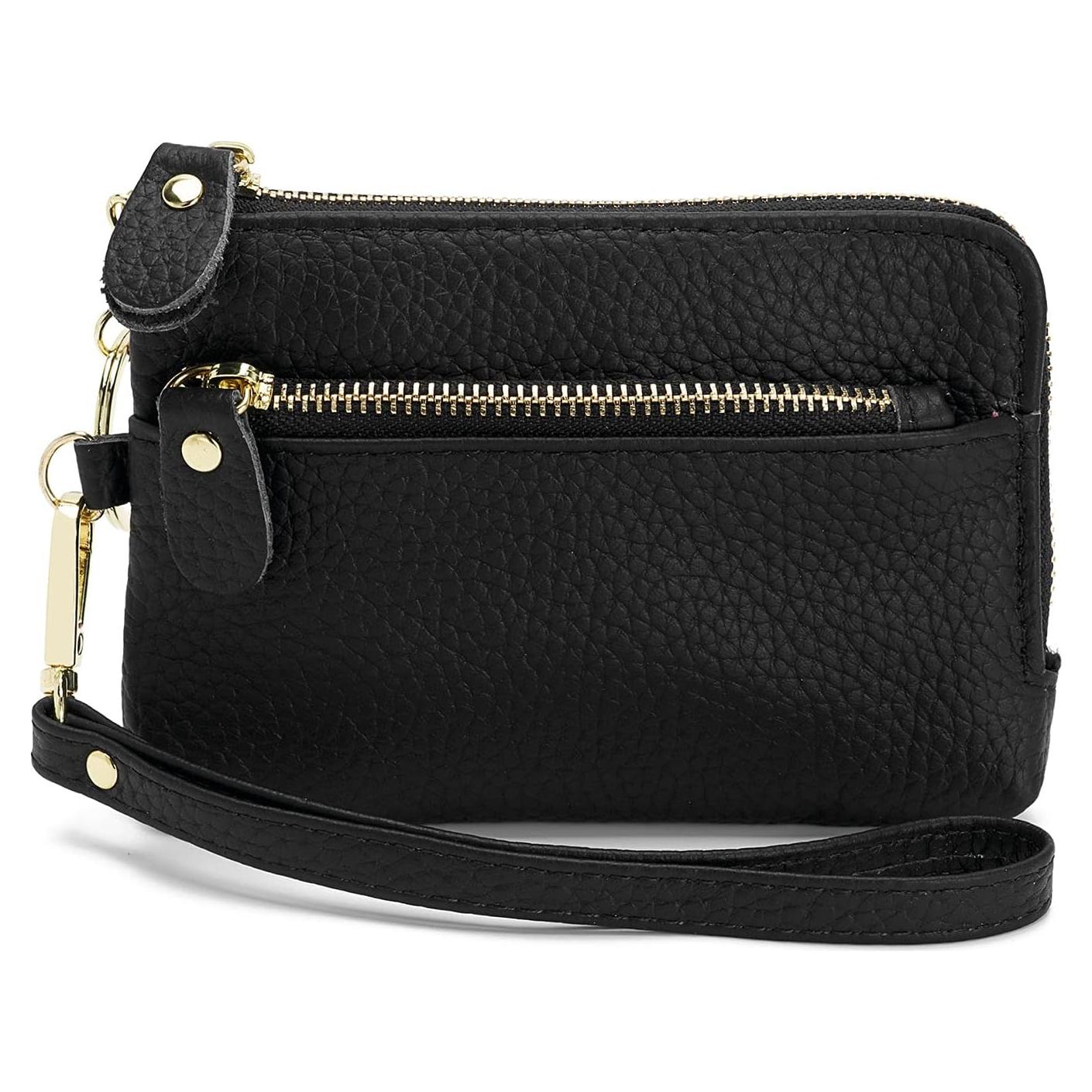 Billetera de Monedas de Cuero ZOOEASS para Mujeres - Negro