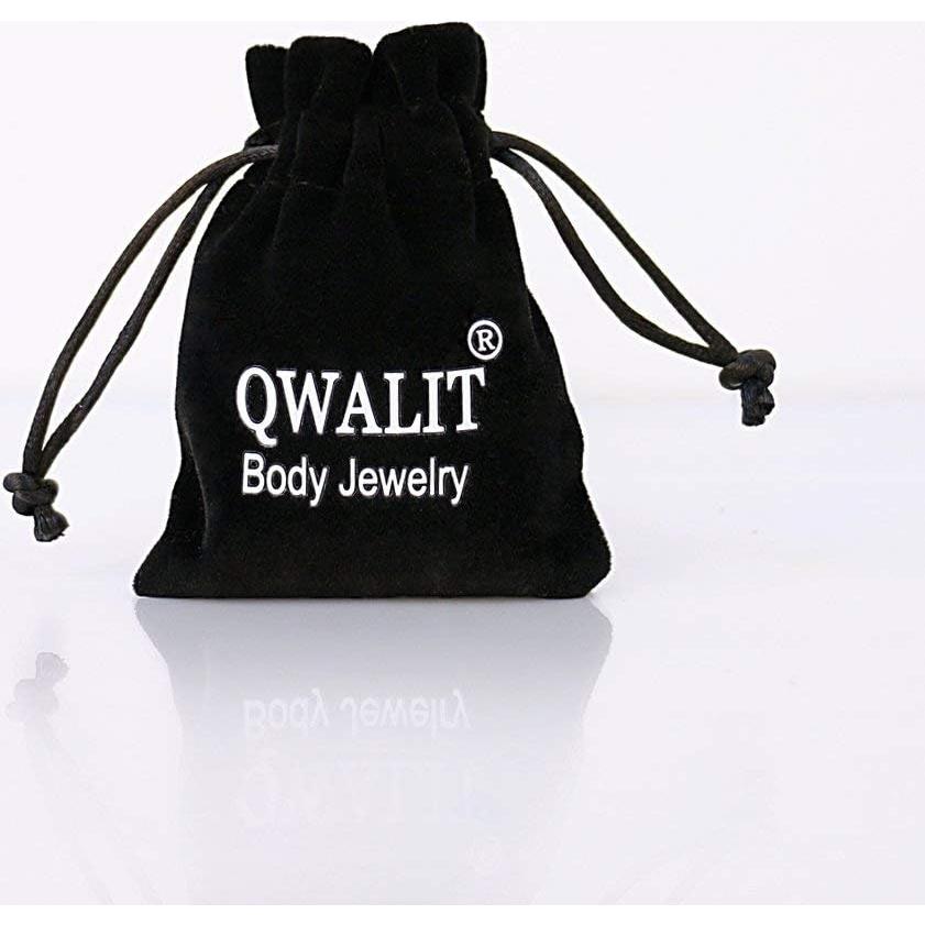 Anillos de Nariz Transparentes QWALIT 18g 20g 12 Piezas