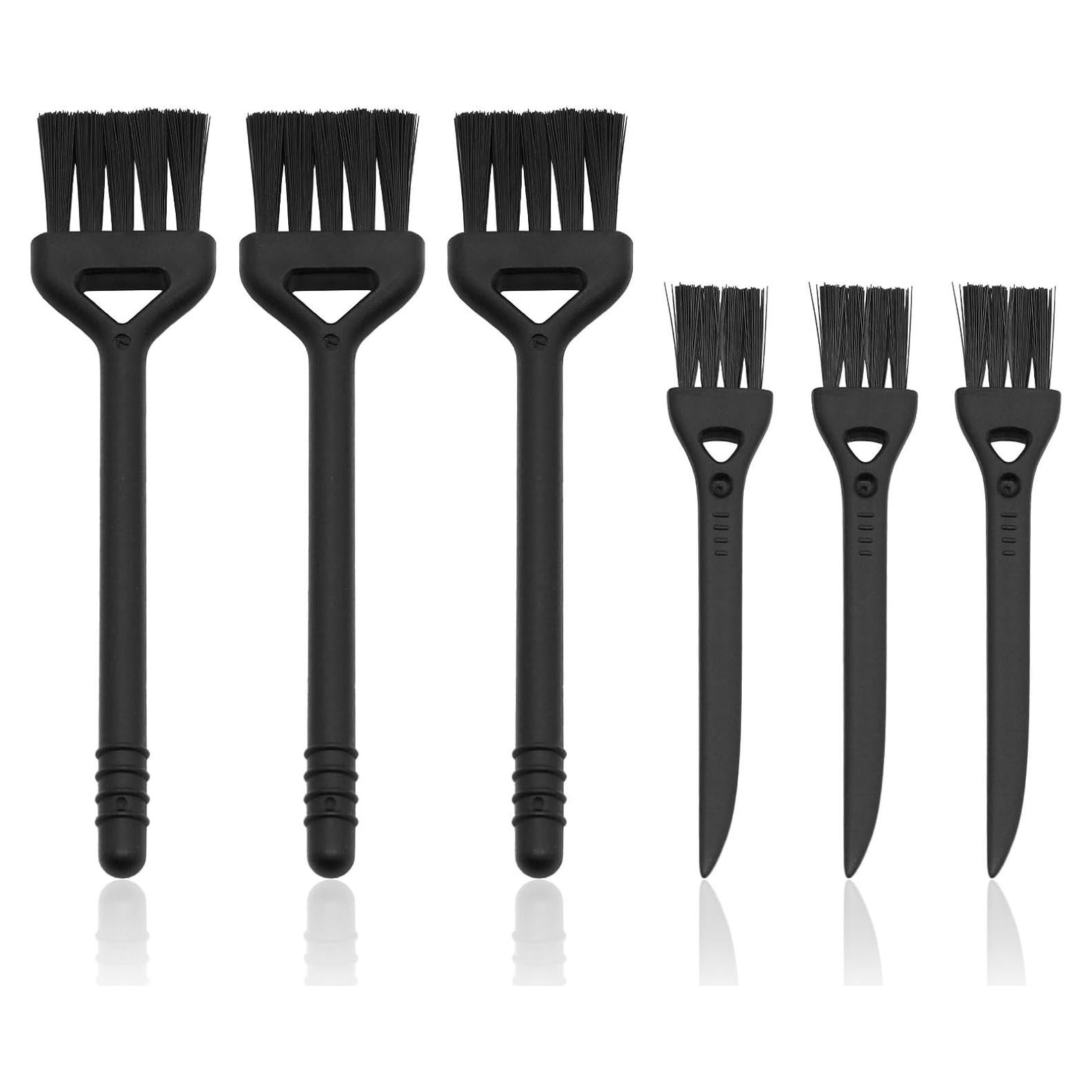 Keyboard Cleaning Brush, 6 Pcs Plastic Handle Nylon Anti Static Brush Kit Fit for Computer Keyboard, Laptop, Phone, Car Interior Detailing Cleaning Tools