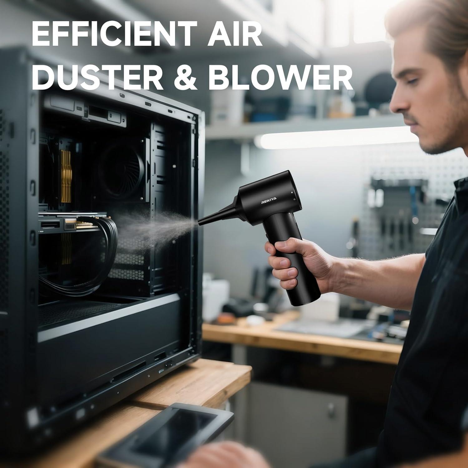 Soplador de Aire Comprimido Reikiya HV-C11 Inalámbrico 18000Pa