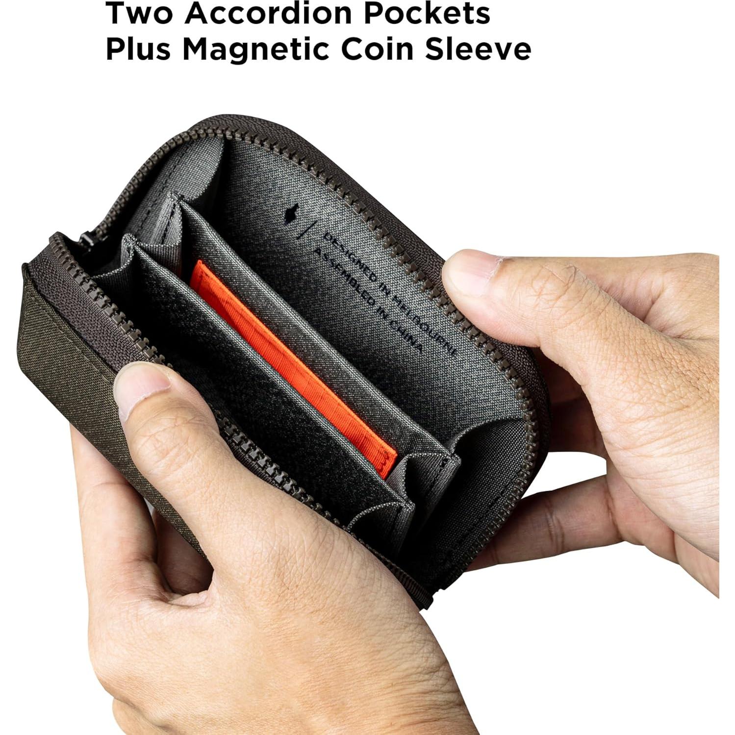 Cartera Compacta Axoflux Verde Militar - Estuche para Tarjetas y Llaves