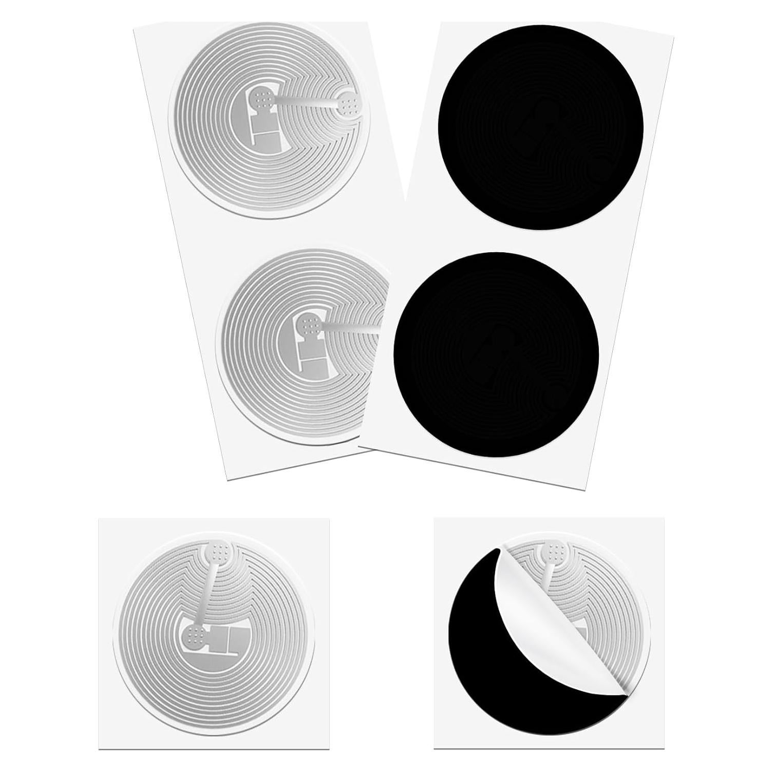 10 Etiquetas NFC K LAKEY NTAG215 Negras 25mm Programables