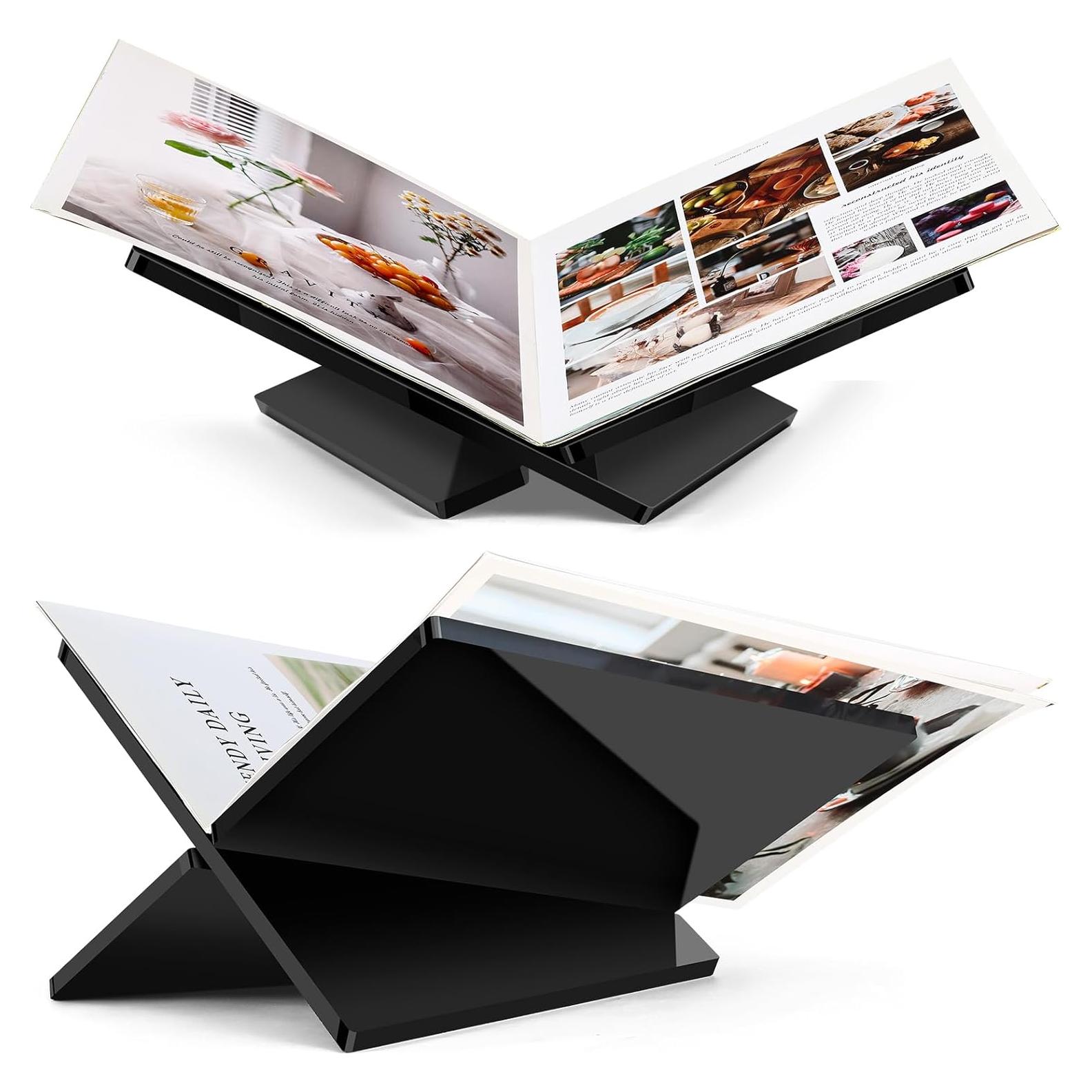 Soporte de Libros Acrílico UikJOY Grande Negro 32x24x14.5cm