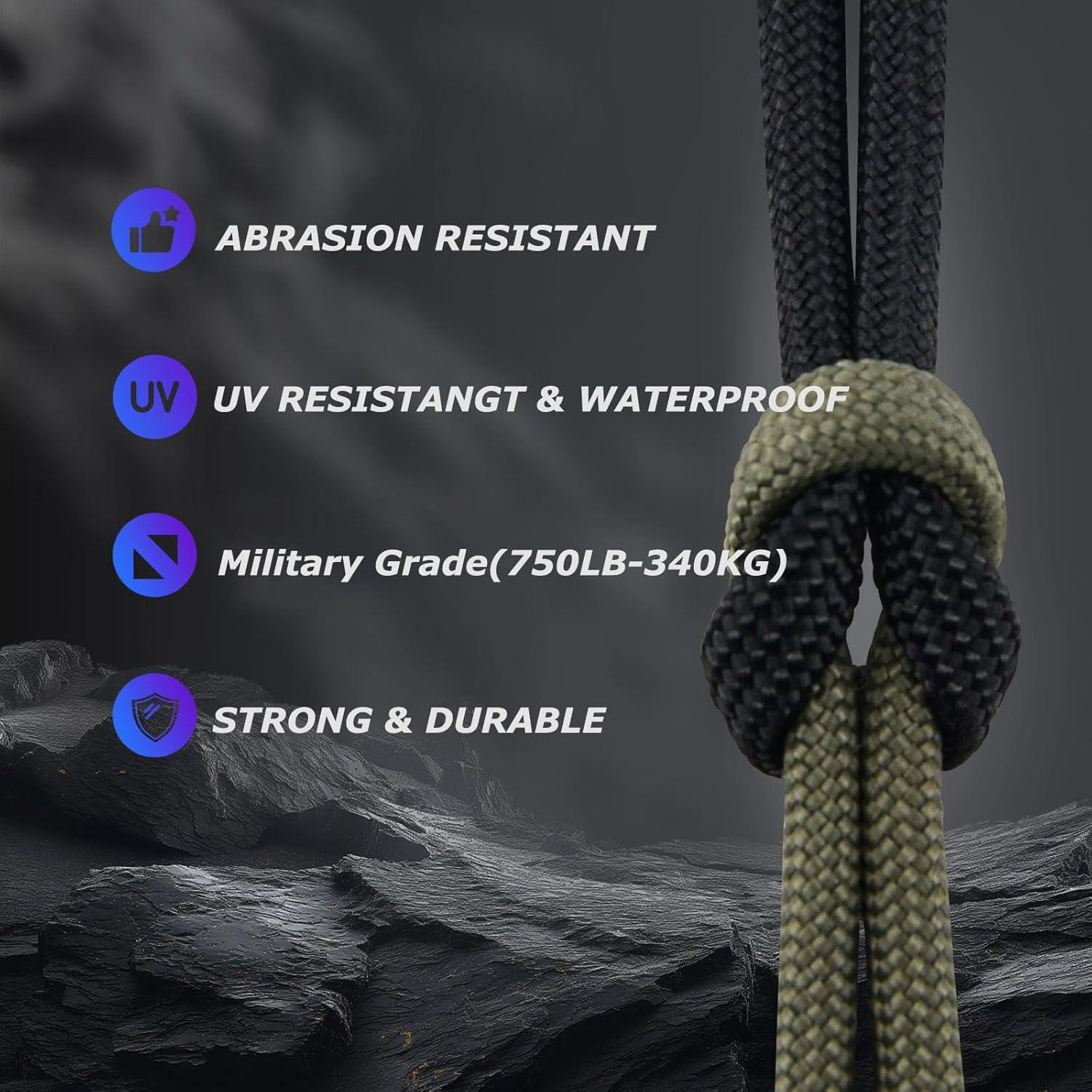 Cuerda Paracord 750LB Paracordland 30.48m Verde Militar