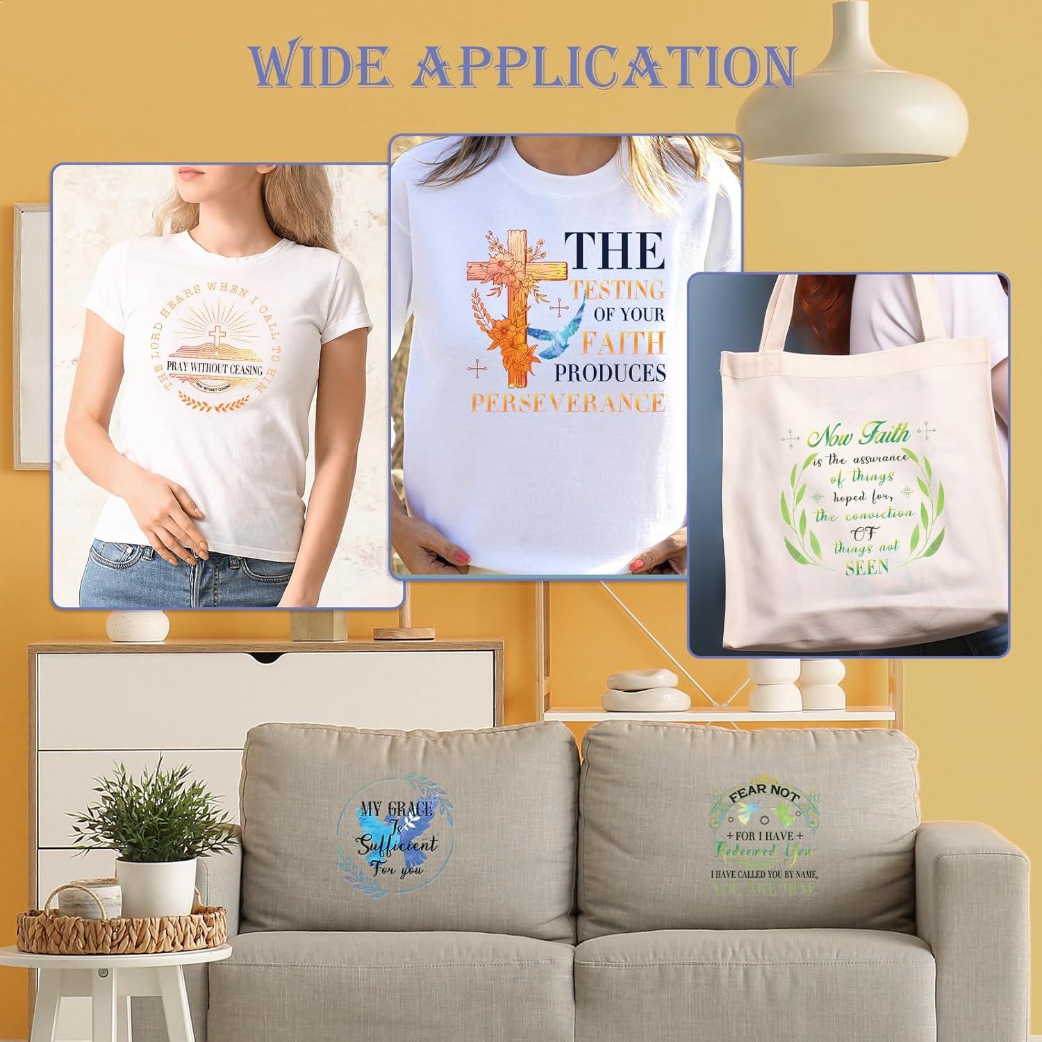 Transferencias de Hierro Cristianas Faluegg - 9 Piezas Bíblicas