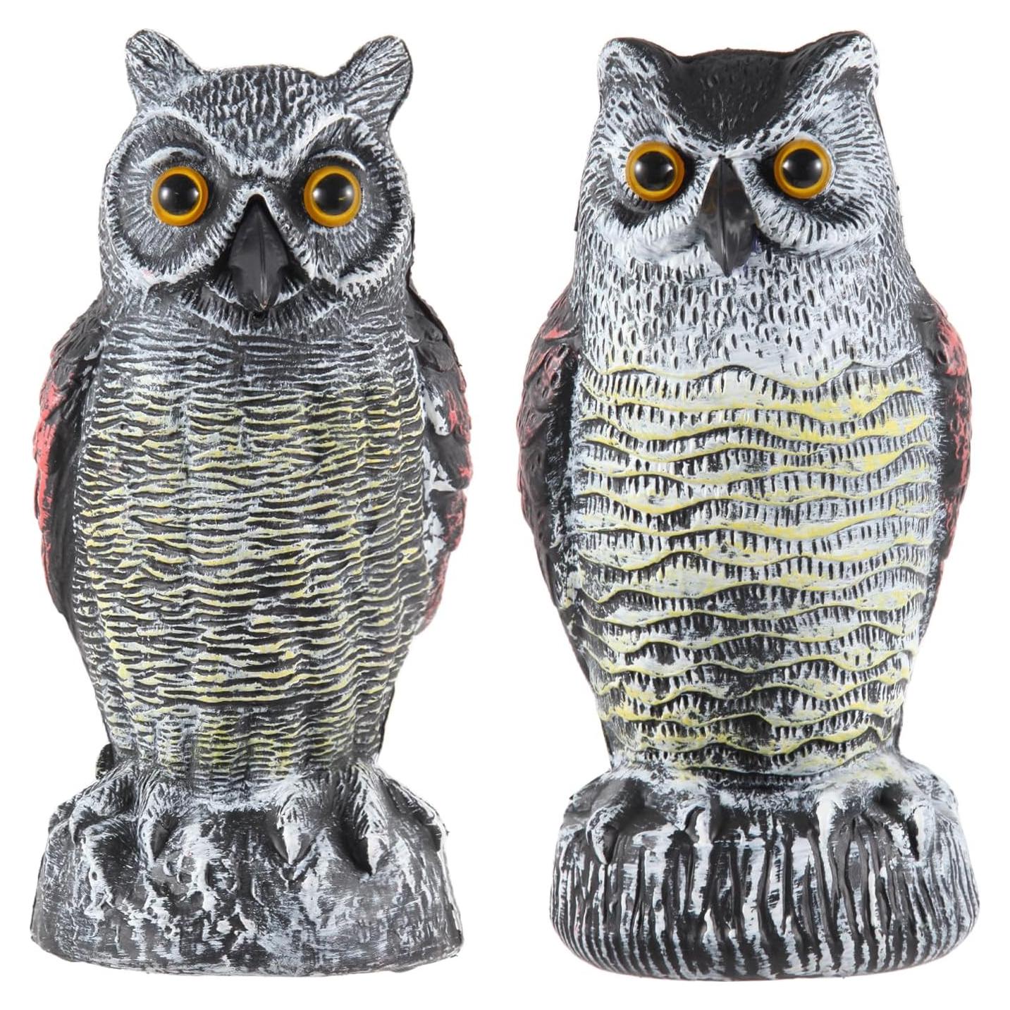 Hedoc Búho Falso Ahuyentador de Aves Multicolor 445g