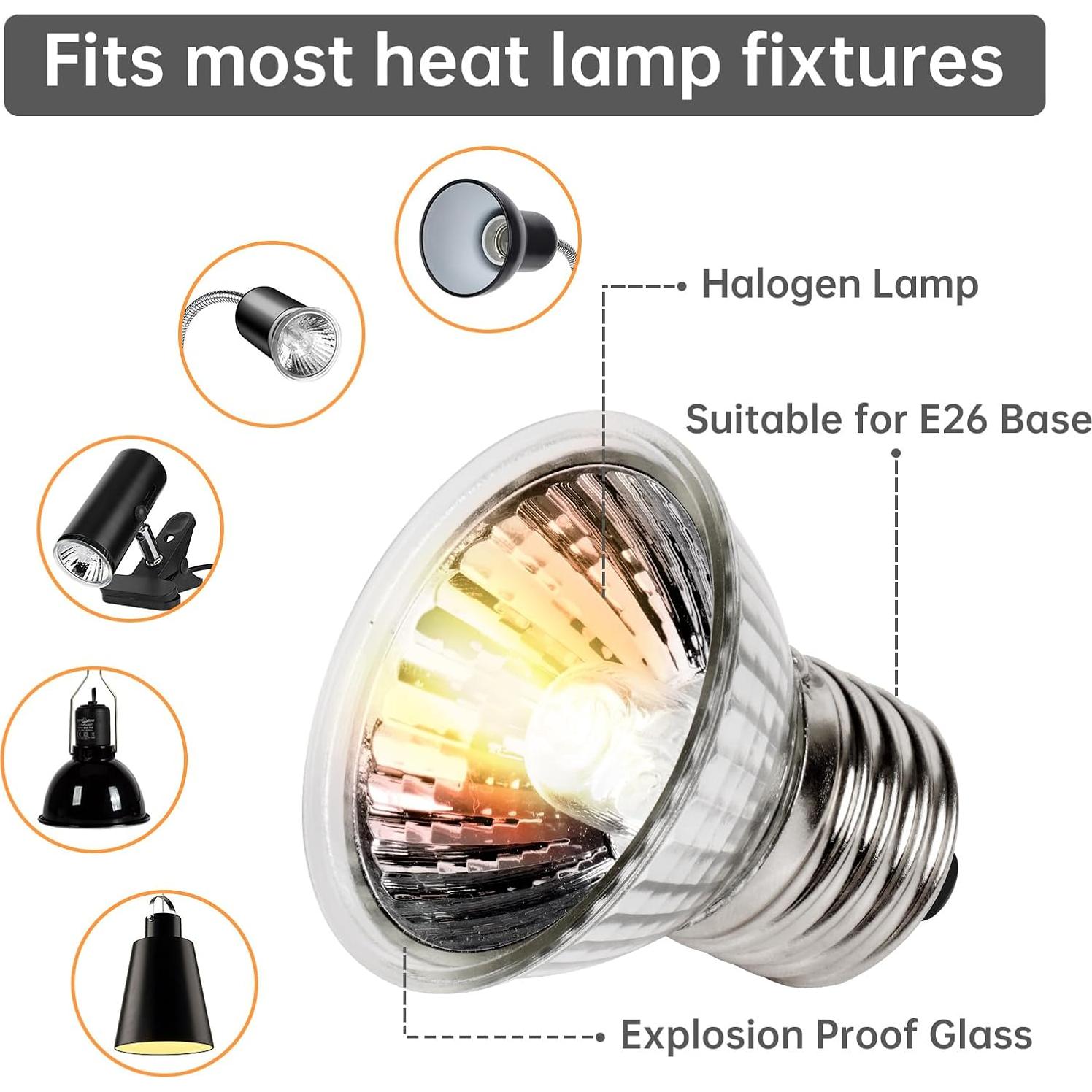 Lámpara de Calor para Reptiles REPTI HOME 25W UVA UVB 4P