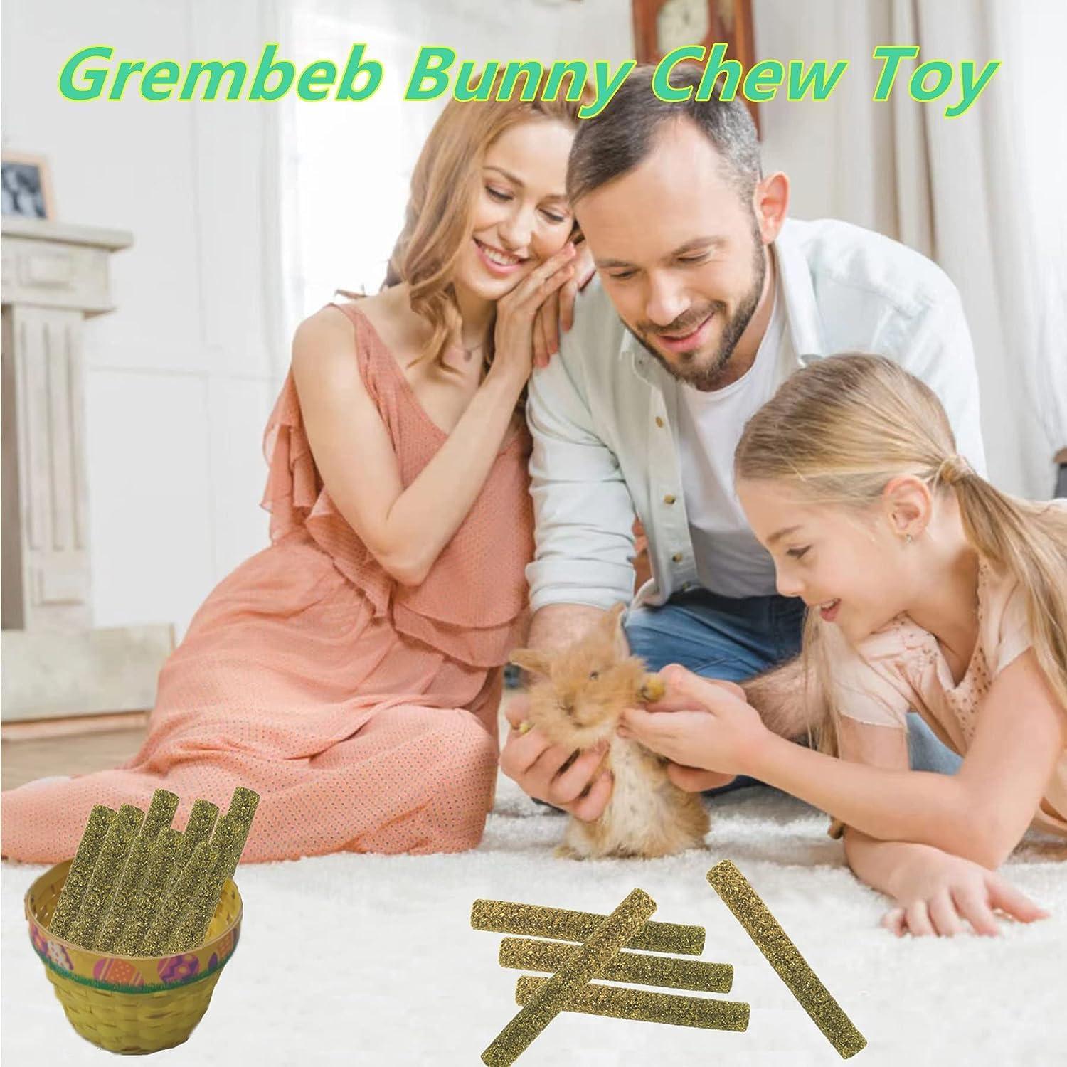 Juguetes para Conejos y Roedores GREMBEB - 20 Piezas Heno Timothy