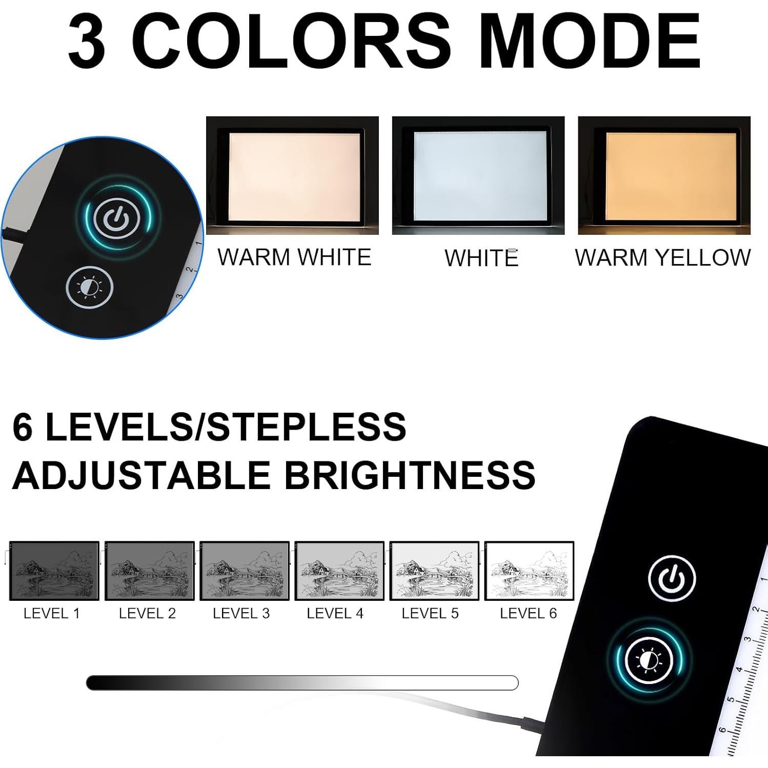 Caja de Luz LED Recargable KOBAIBAN A1 90x60 cm para Dibujo