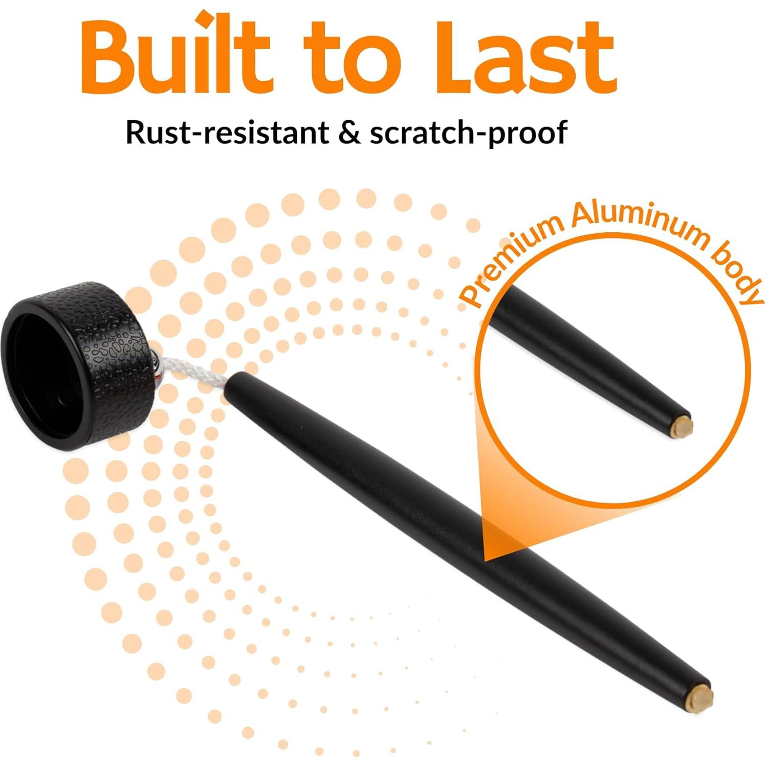 Soporte de Tiza de Aluminio Cru5h para Billar - Negro