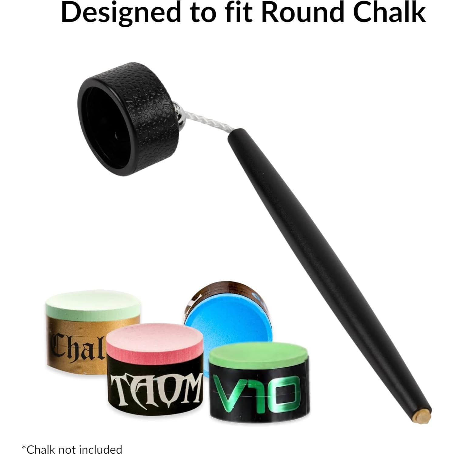 Soporte de Tiza de Aluminio Cru5h para Billar - Negro