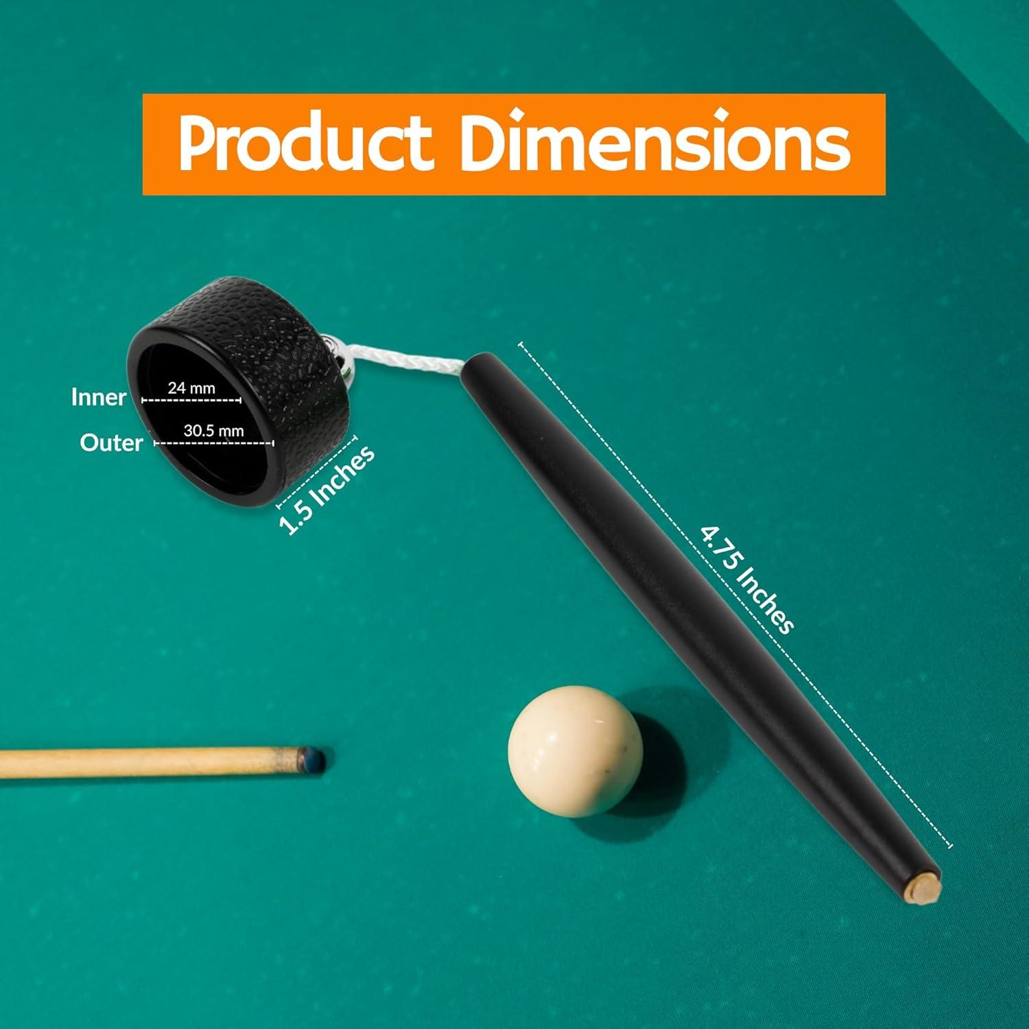 Soporte de Tiza de Aluminio Cru5h para Billar - Negro