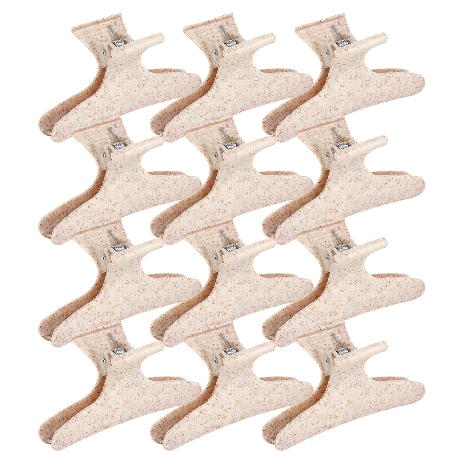 Pinzas de Mariposa Beige Ondder - 12 Piezas para Estilizar Cabello
