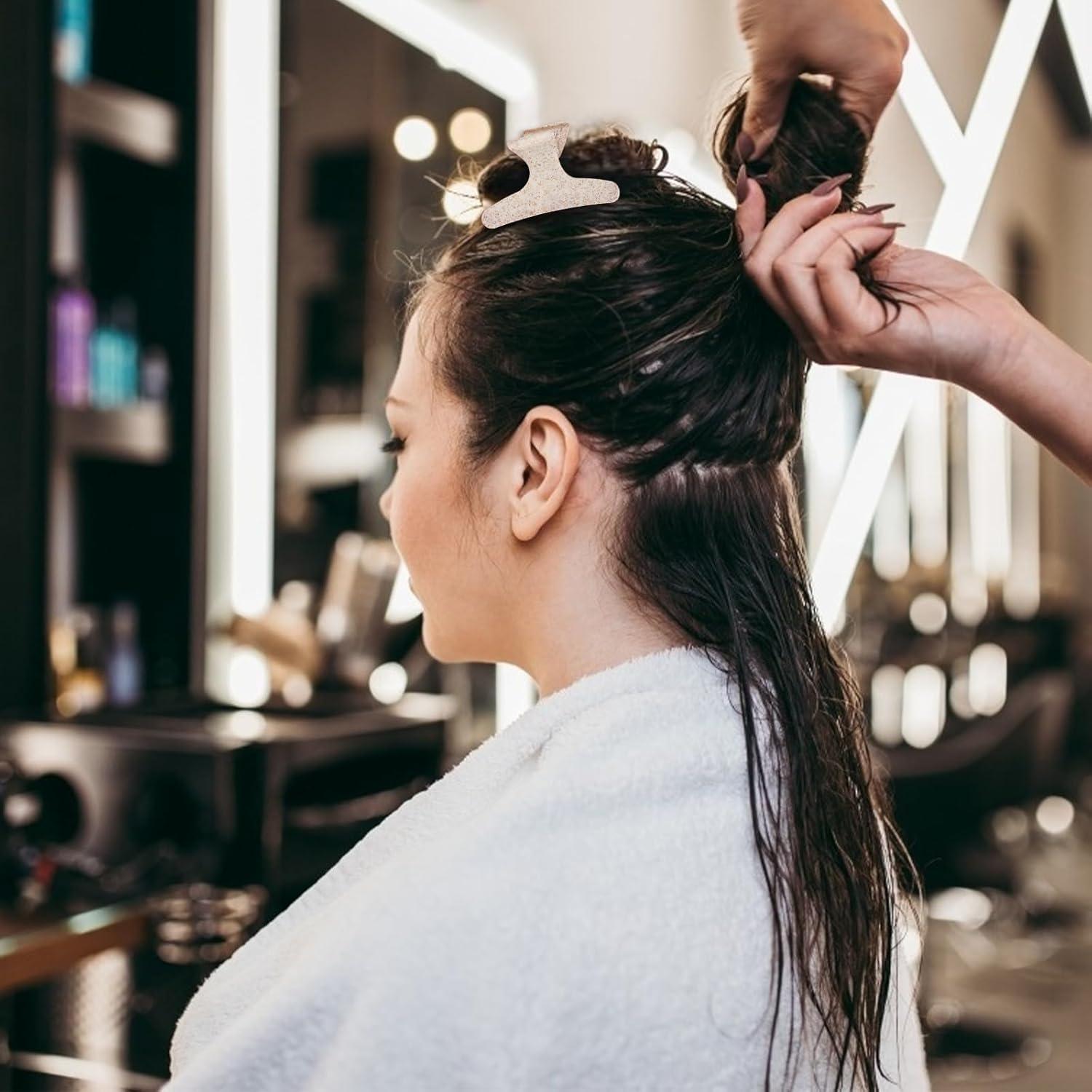 Pinzas de Mariposa Beige Ondder - 12 Piezas para Estilizar Cabello