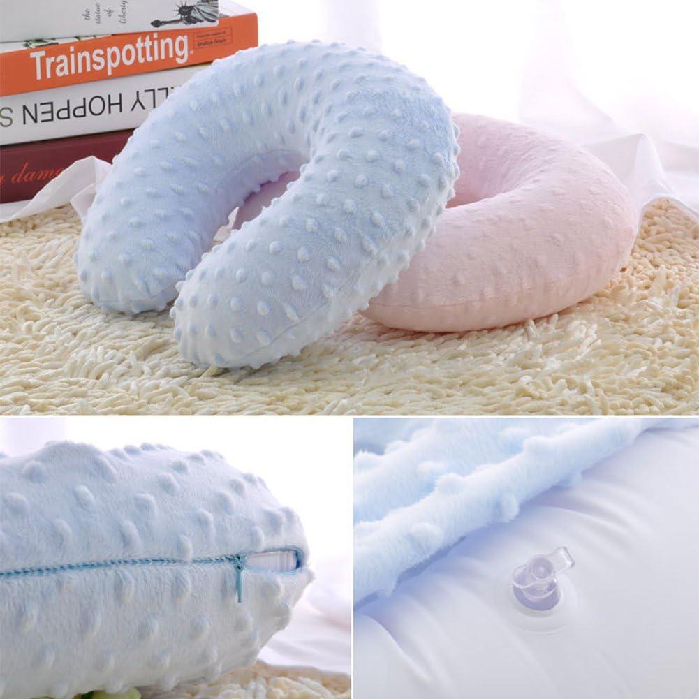 Almohada de Cuello Inflable HKSICHENGKEJI para Niños Azul