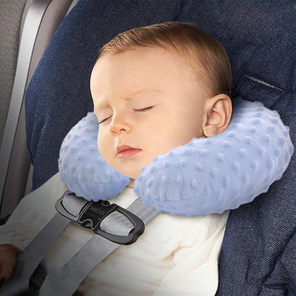 Almohada de Cuello Inflable HKSICHENGKEJI para Niños Azul