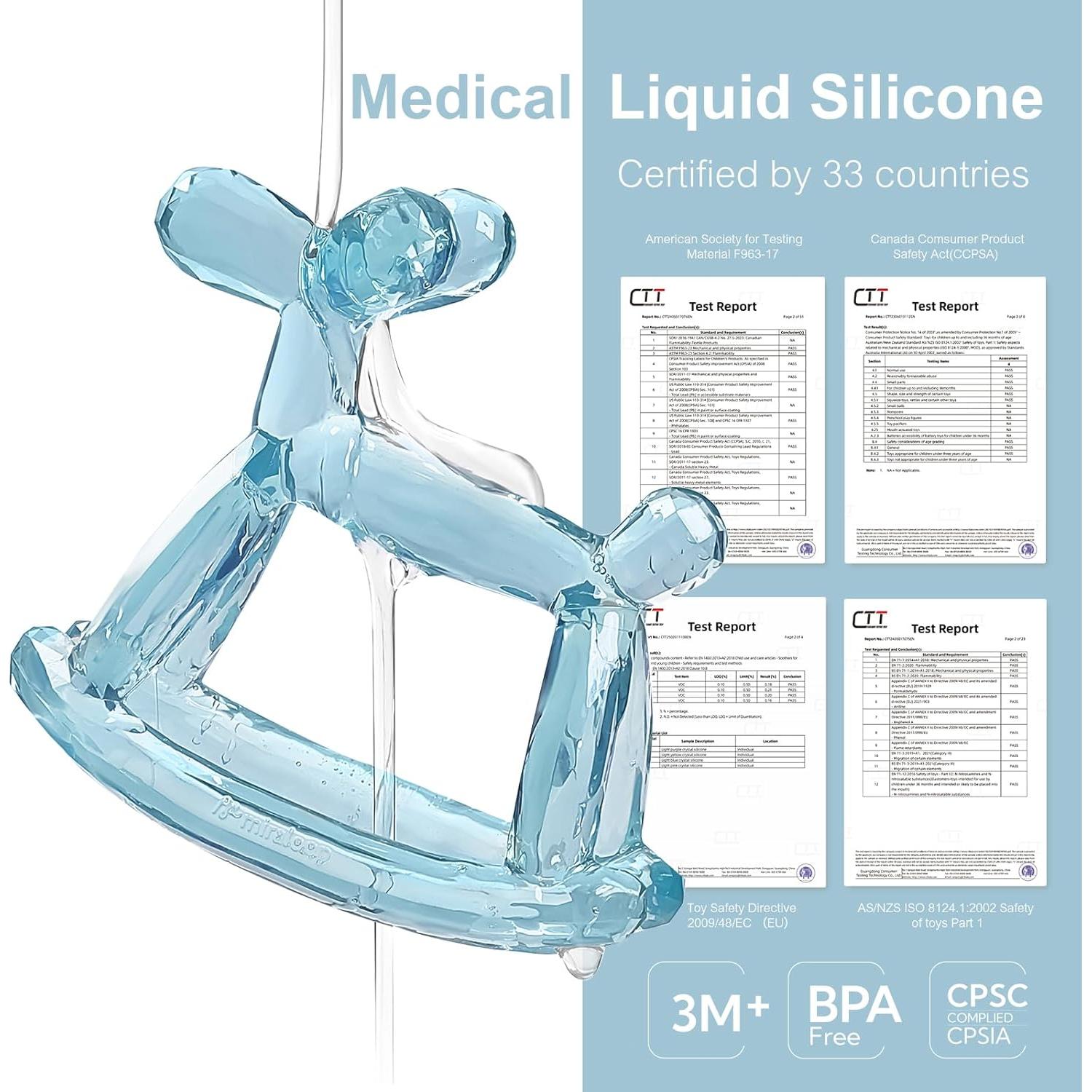 Mordedor de Silicona Jellydog Amatista para Bebés 0-6 Meses