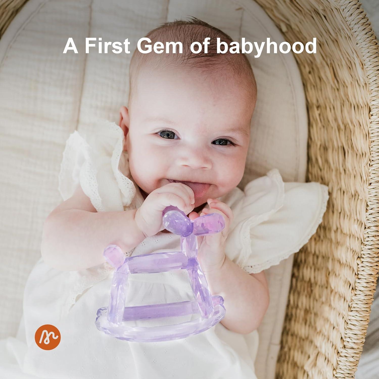 Mordedor de Silicona Jellydog Amatista para Bebés 0-6 Meses