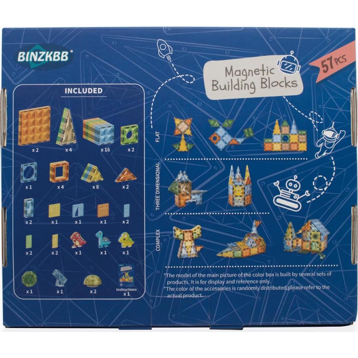 Bloques de Construcción Magnéticos Iluminados BINZKBB 110 Piezas