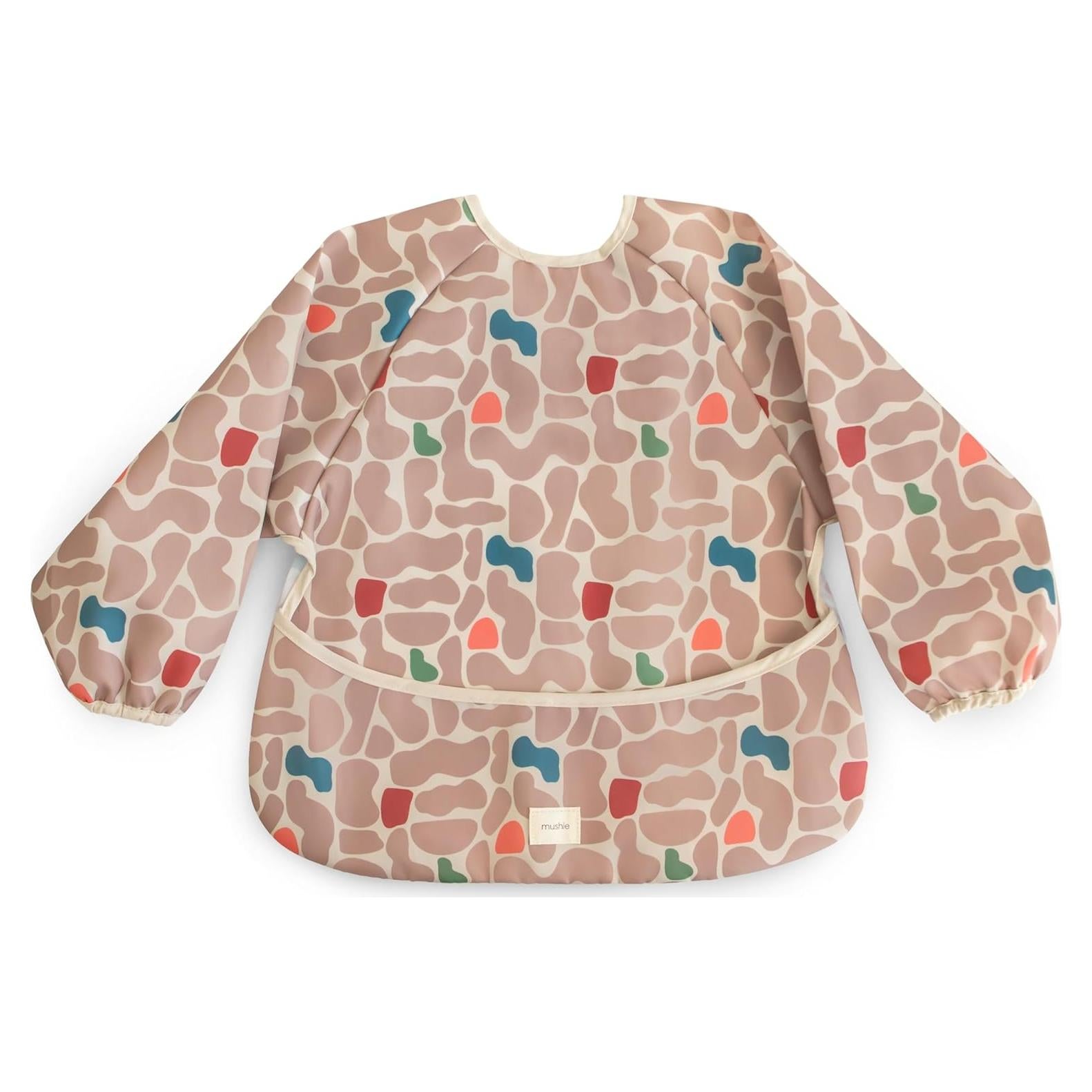 Babero de Manga Larga Mushie para Bebés 6-24 Meses Resistente al Agua