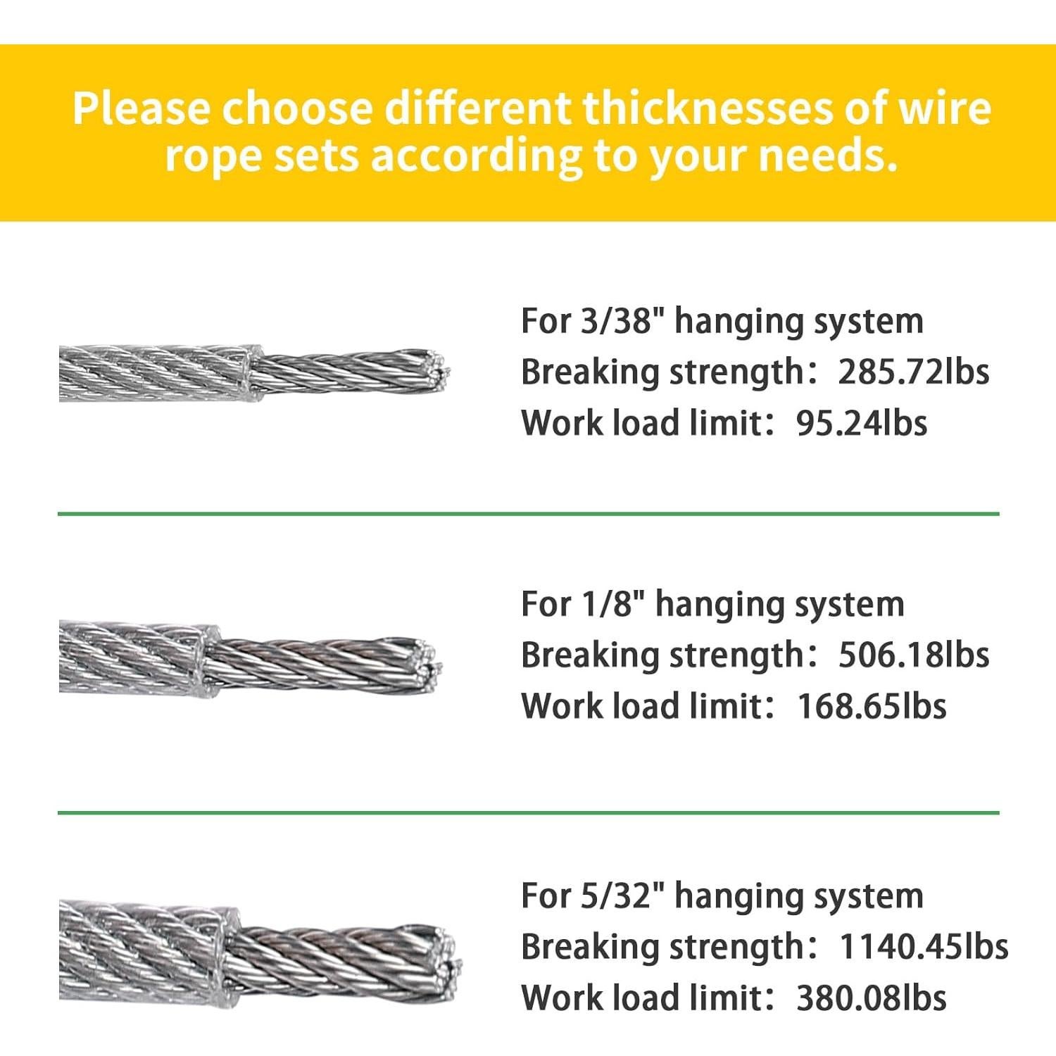 Kit de Cuerda de Alambre 1/8" Unicaravan 30.48m Acero Inoxidable