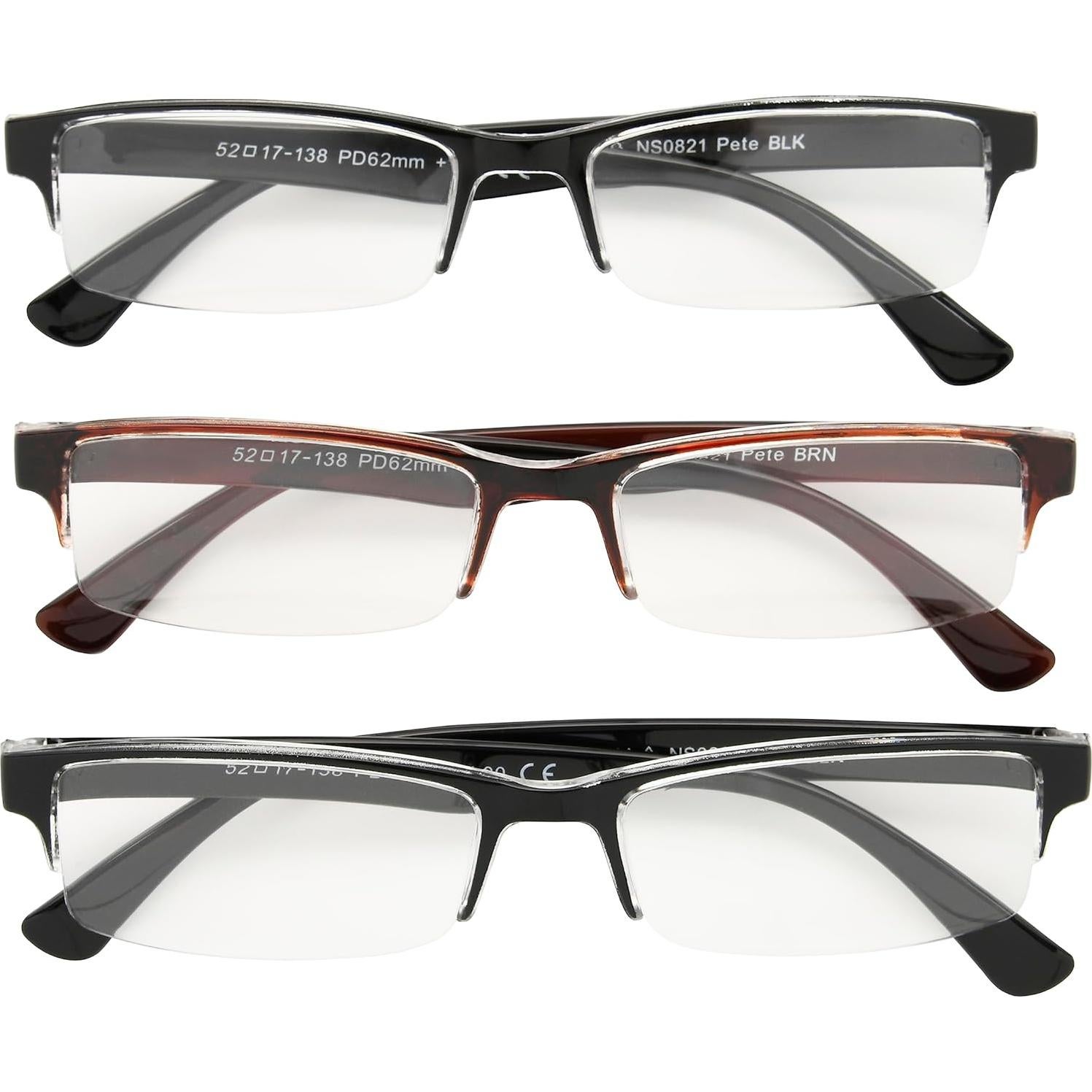 Gafas de lectura Foster Grant Pete 3 pares 2.75x