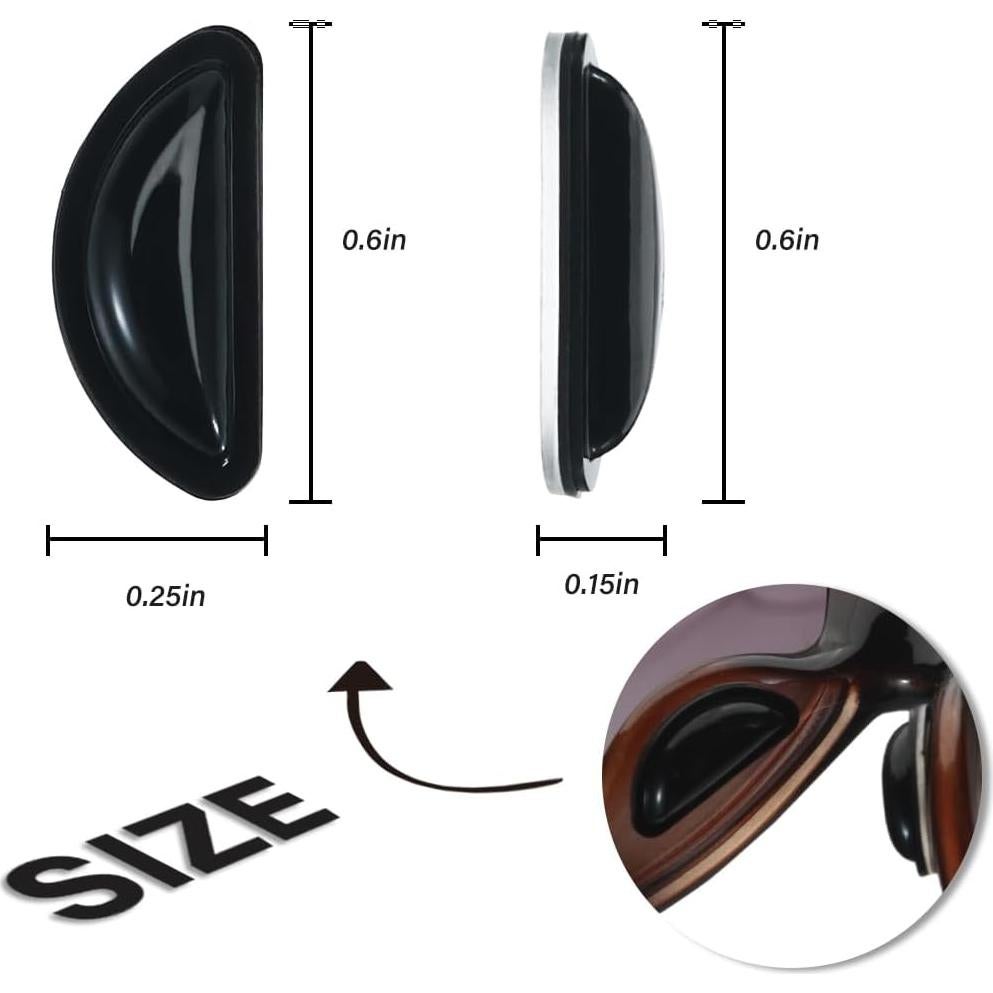 Almohadillas Antideslizantes para Gafas IGEYZO - 30pcs Silicona Negra