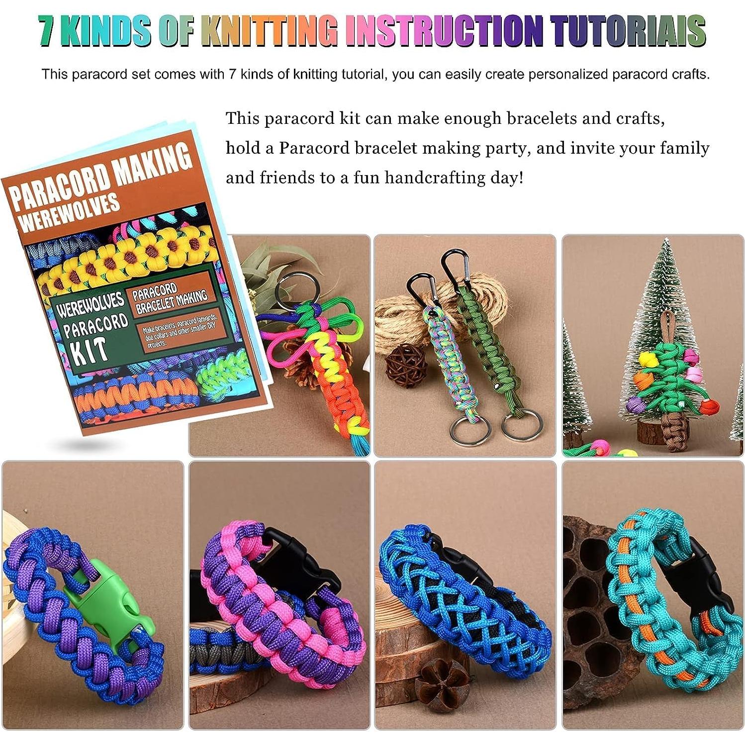 Kit de Paracord HOMBRES LOBO 80 Colores 550 - 135 Piezas