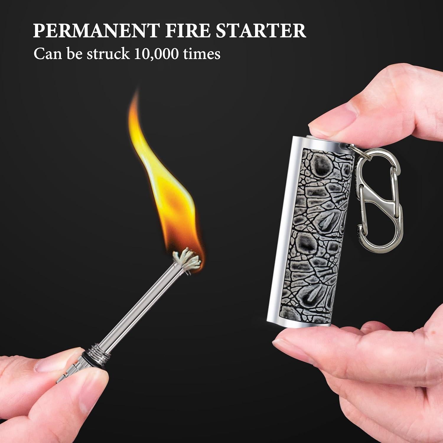 Encendedor Permanente Dreambay 2 Pack con Mosquetón EDC