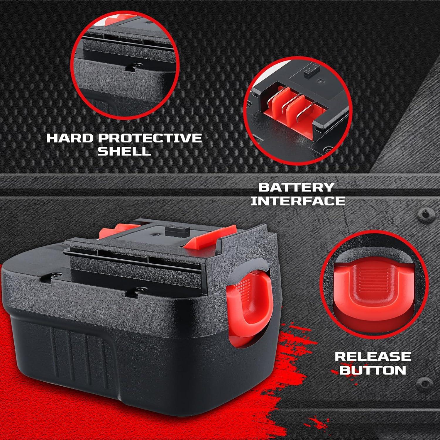 Batería Ni-MH 2P 4800mAh HPB14 para Black and Decker 14.4V