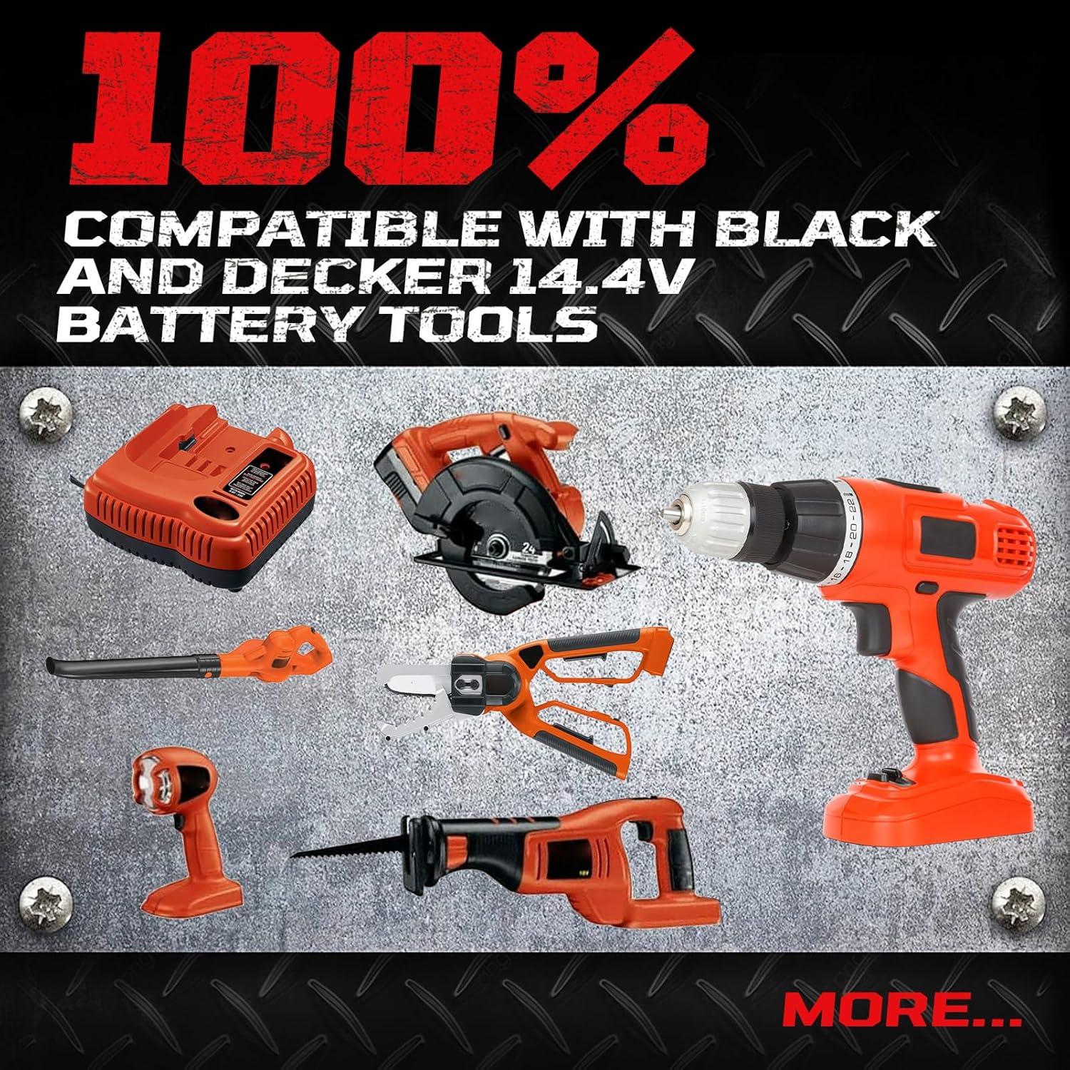 Batería Ni-MH 2P 4800mAh HPB14 para Black and Decker 14.4V