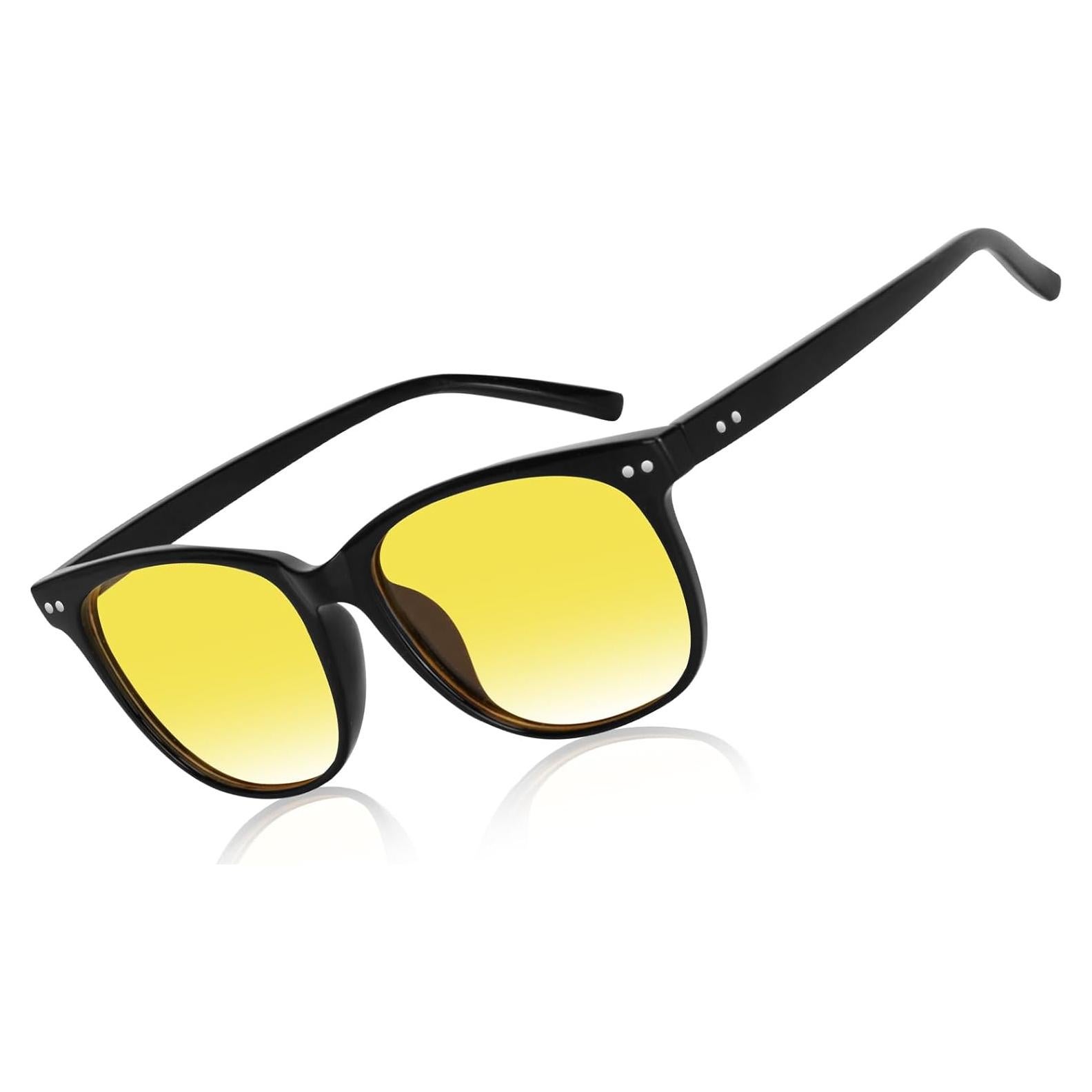 Gafas de Conducción Nocturna HAOLOTA Polarizadas HD Tinte Amarillo