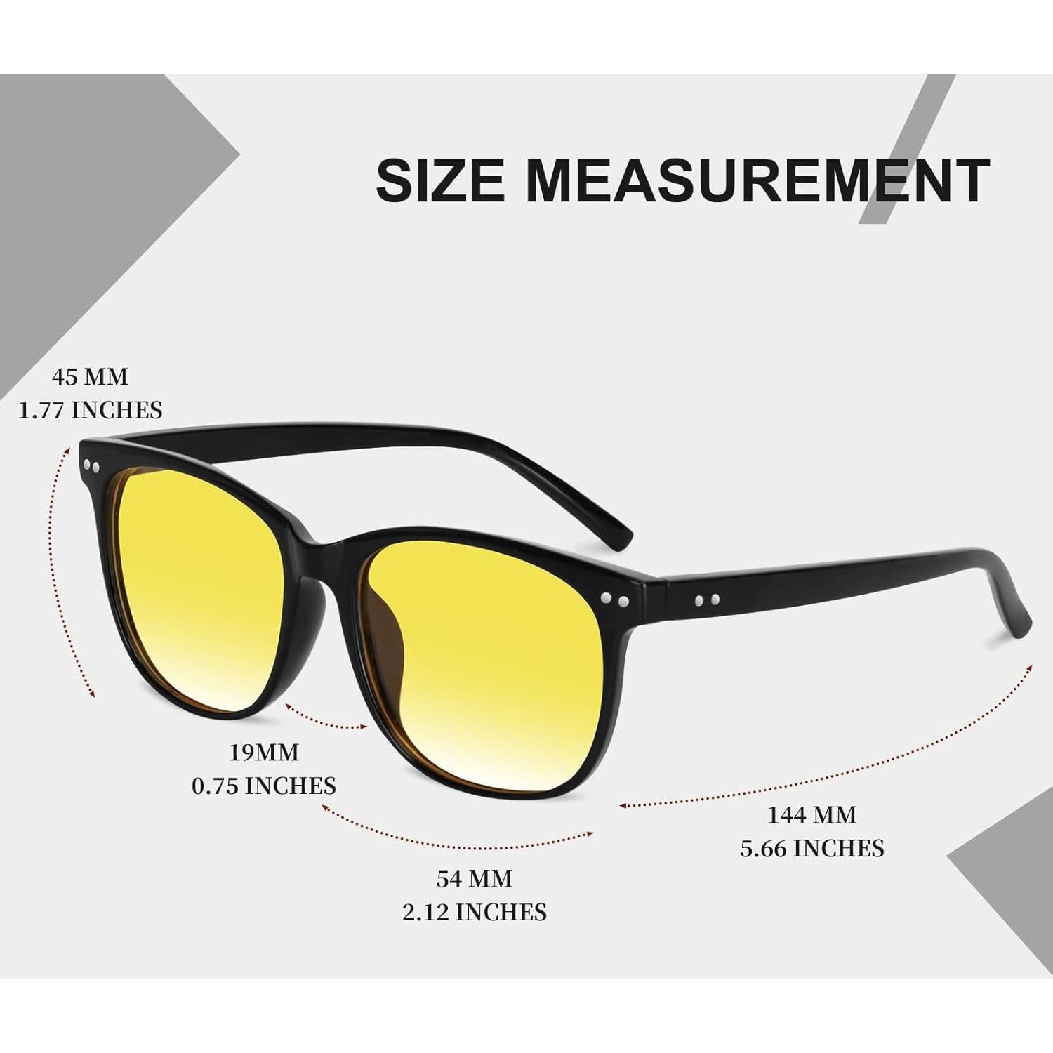 Gafas de Conducción Nocturna HAOLOTA Polarizadas HD Tinte Amarillo