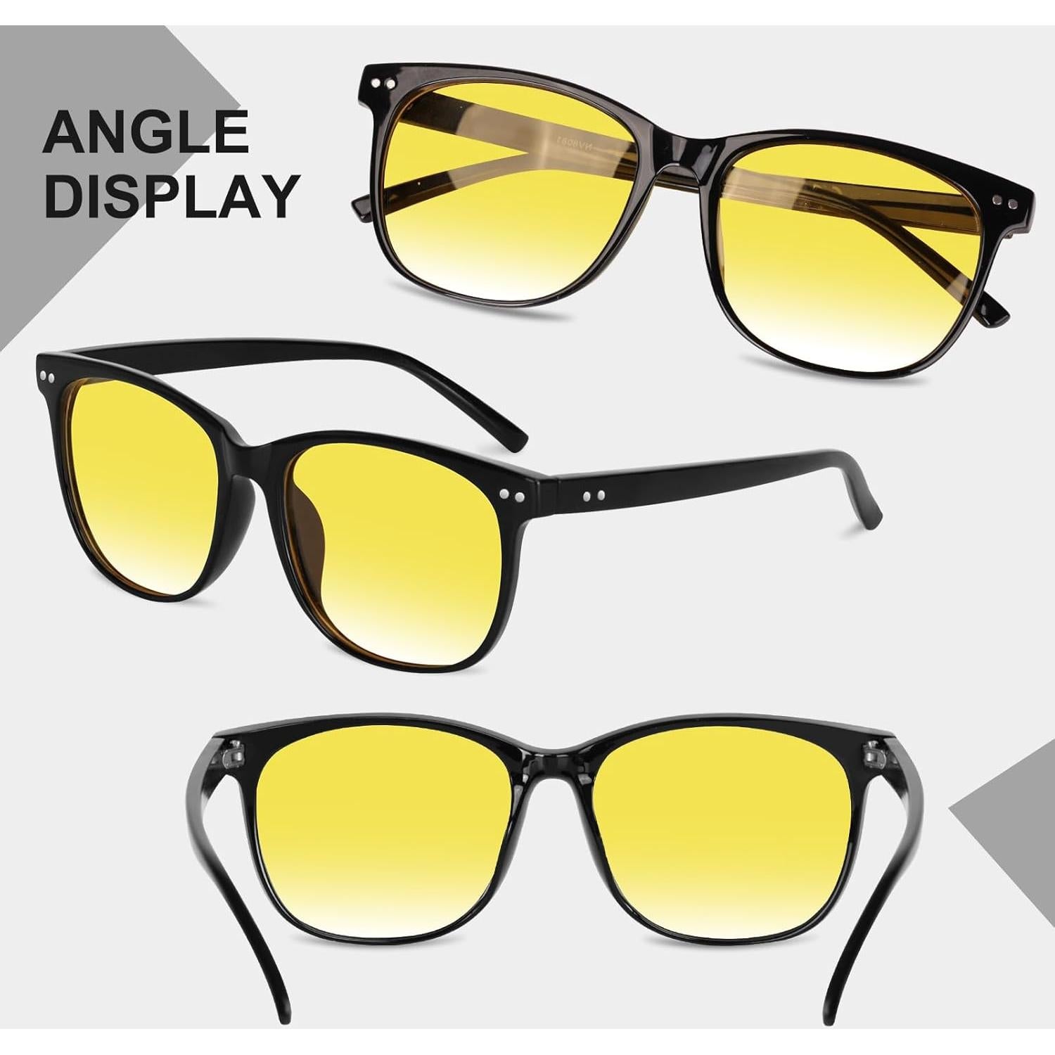 Gafas de Conducción Nocturna HAOLOTA Polarizadas HD Tinte Amarillo