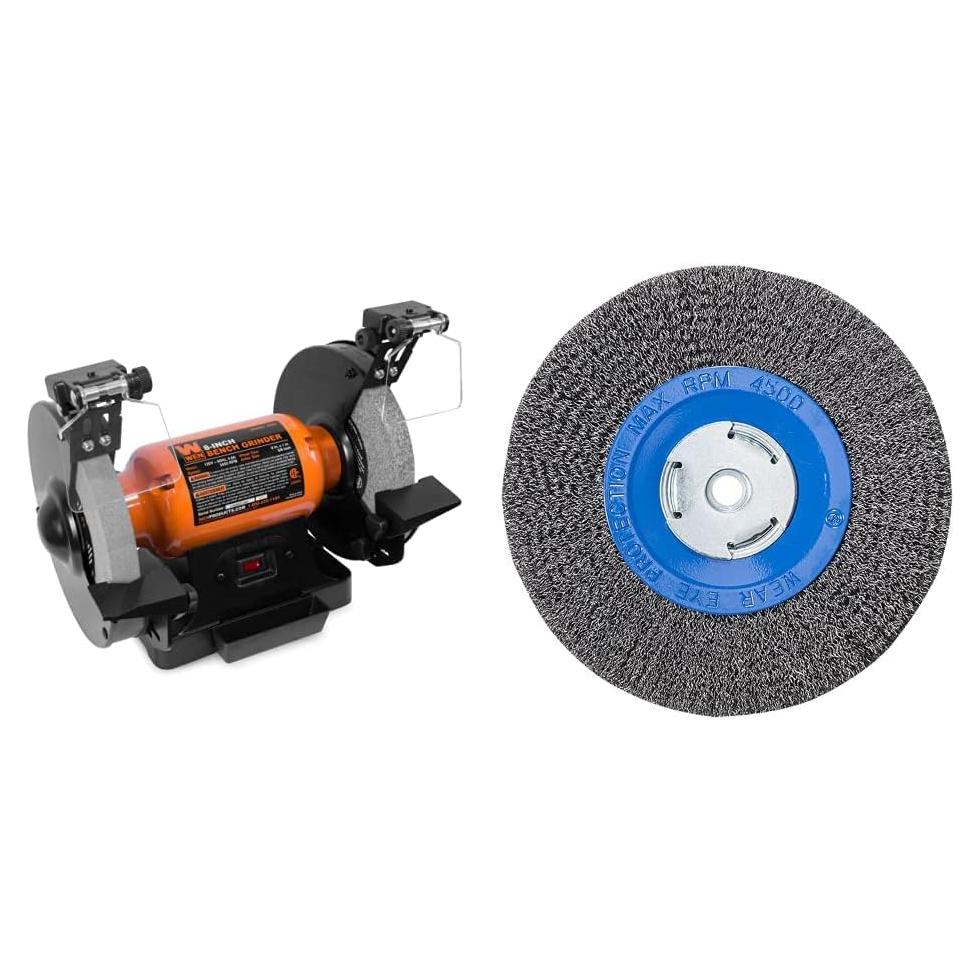 Esmeril de Banco WEN BG4282 8" 4.8A con Rueda Mercer 183020