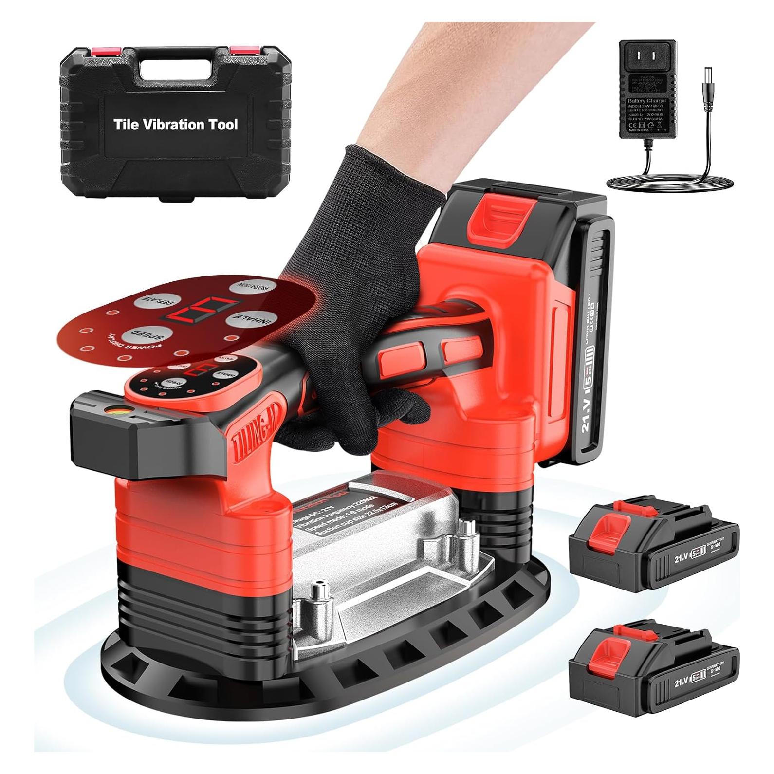 Herramienta de Instalación de Azulejos Labfintom 18V con 2 Baterías