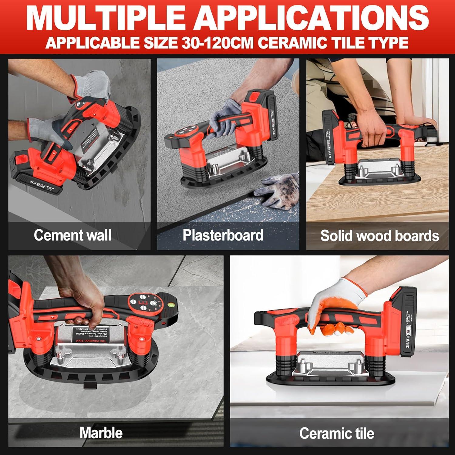 Herramienta de Instalación de Azulejos Labfintom 18V con 2 Baterías