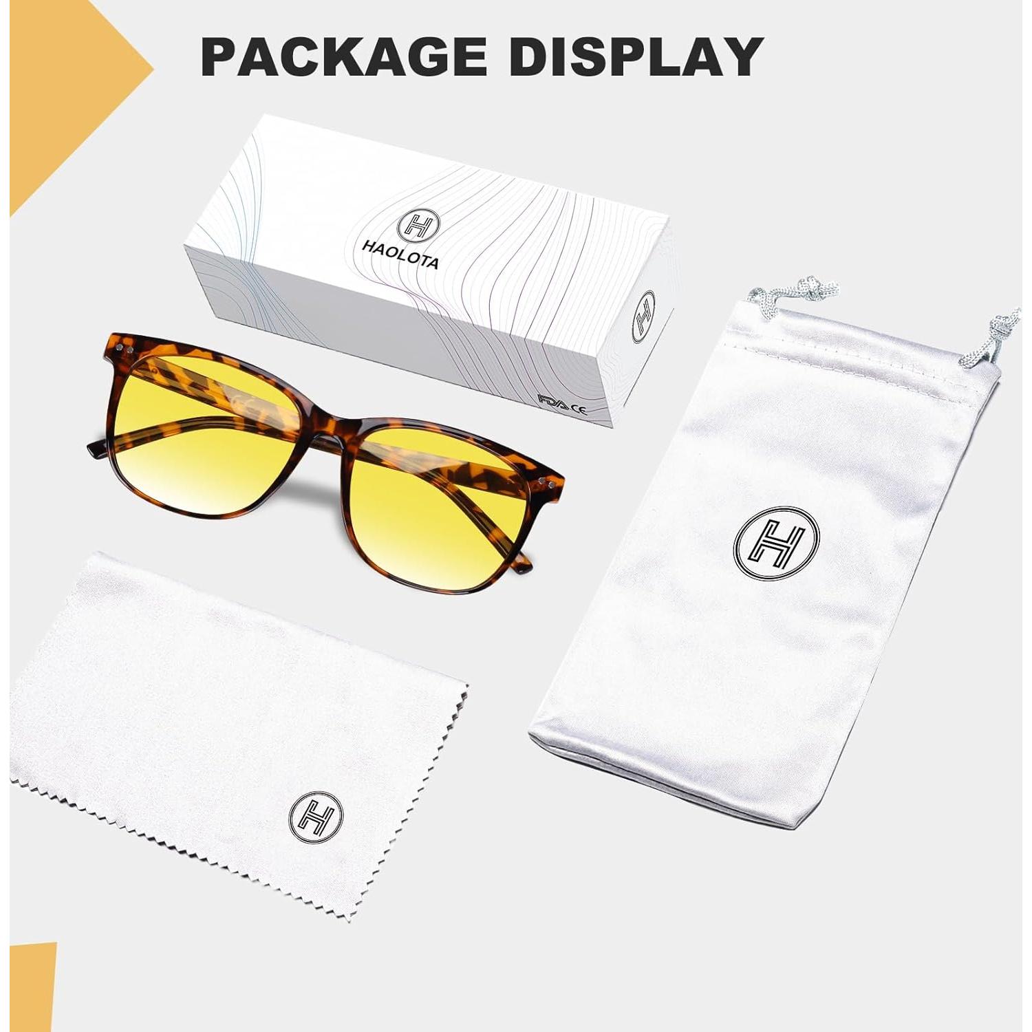 Gafas de Conducción HAOLOTA Polarizadas HD Tinte Amarillo