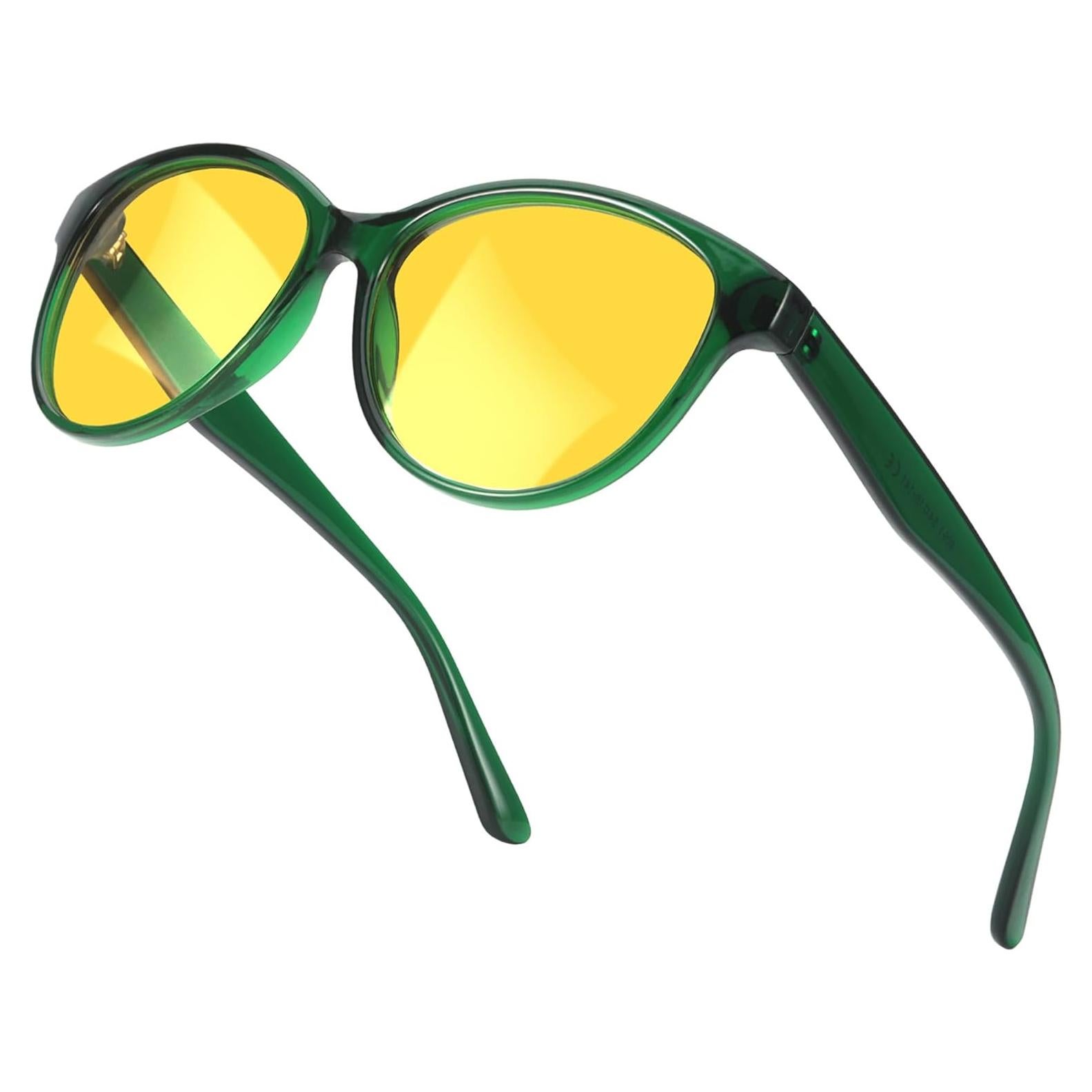 Gafas de Conducción Nocturna SIPHEW para Mujeres - Lente Amarillo Polarizado